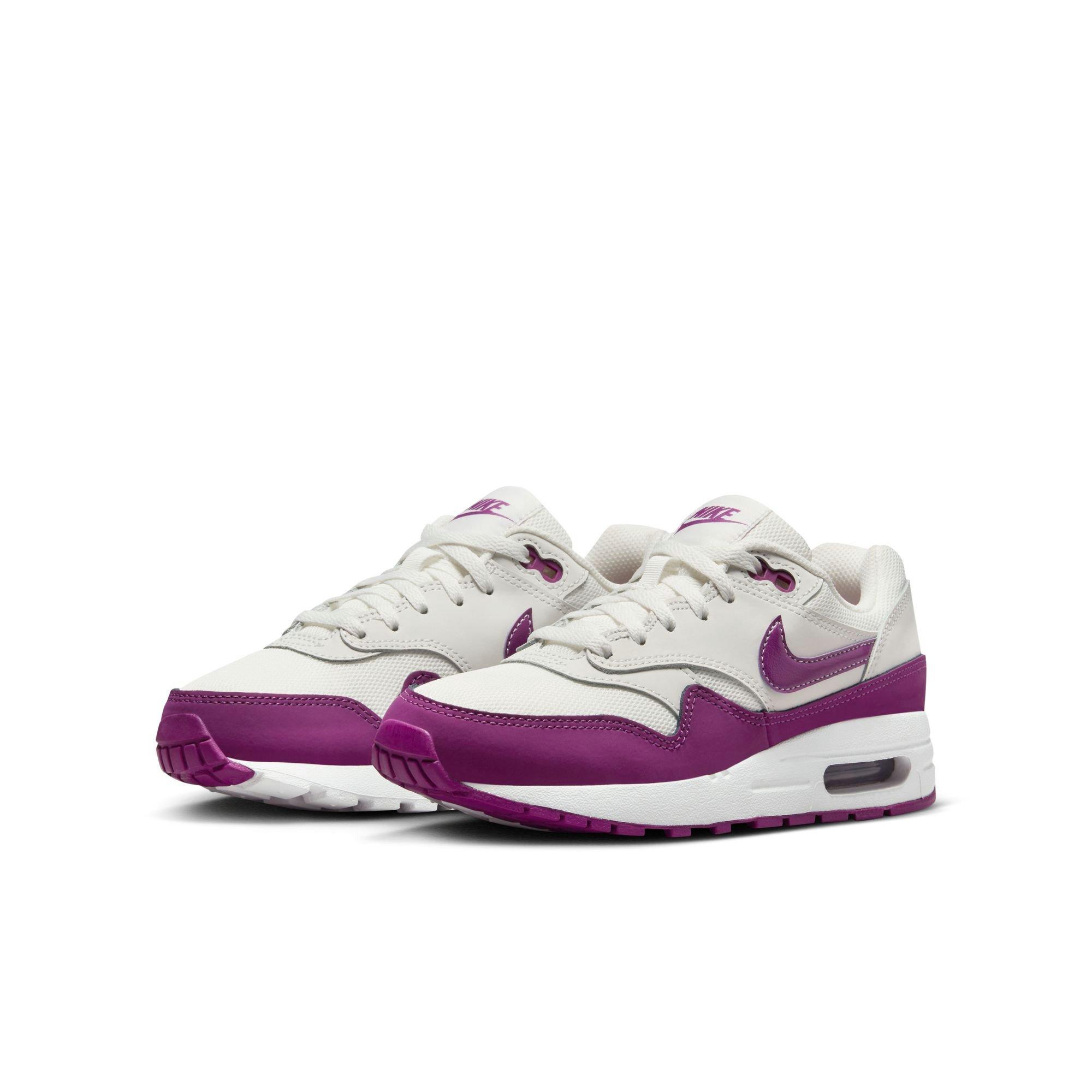 Nike Air Max 1 Grade School Girls' Summit White/Viotech/White Shoe