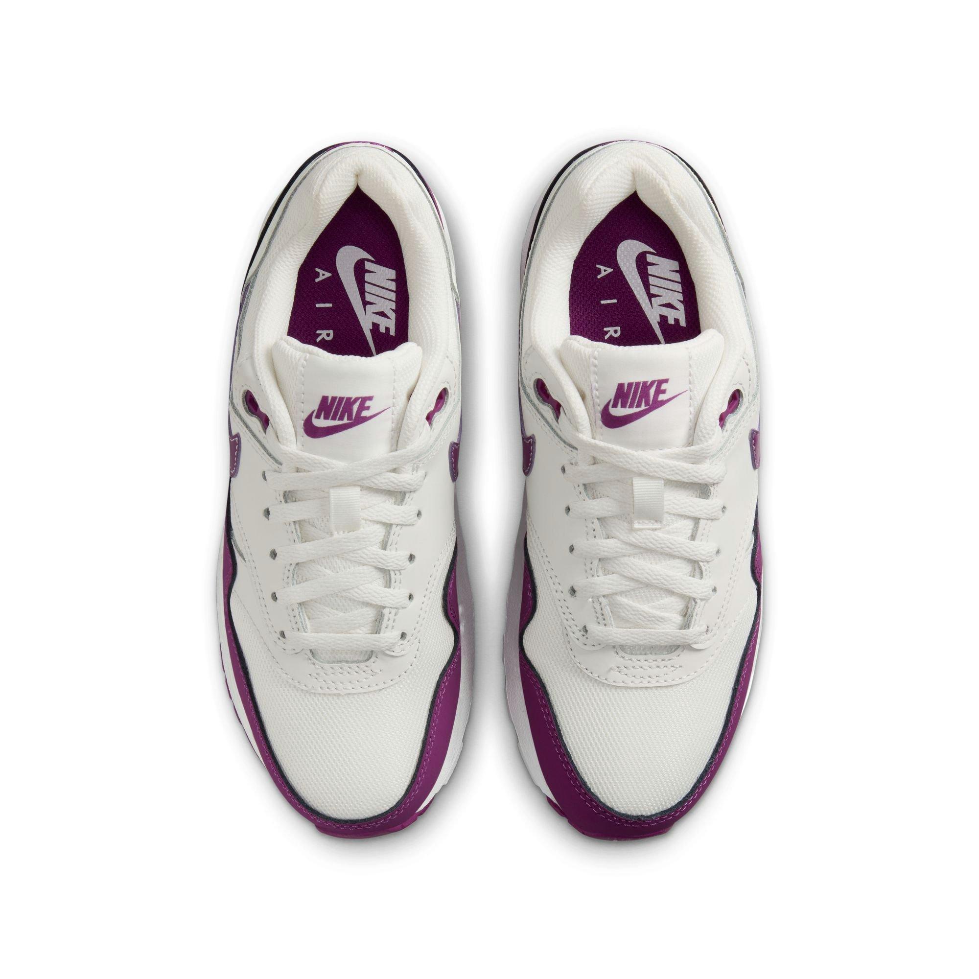 Nike Air Max 1 Grade School Girls' Summit White/Viotech/White Shoe