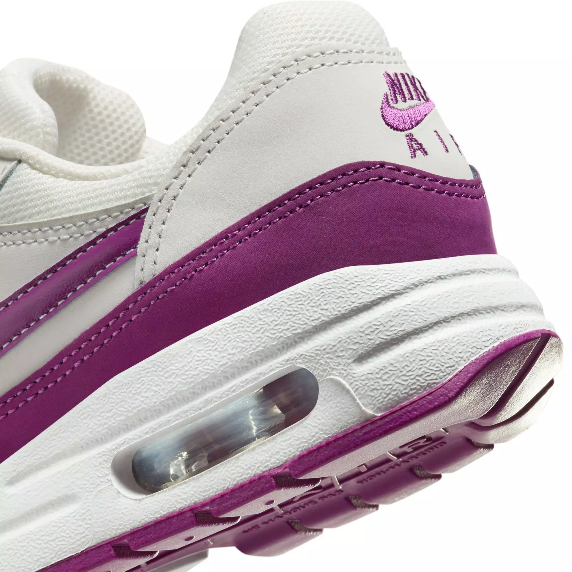 Nike Air Max 1 "Summit White/Viotech/White" Grade School Girls' Shoe - WHITE/PURPLE