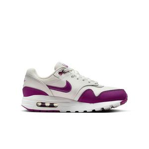 Nike Air Max 1 "Summit White/Viotech/White" Grade School Girls' Shoe