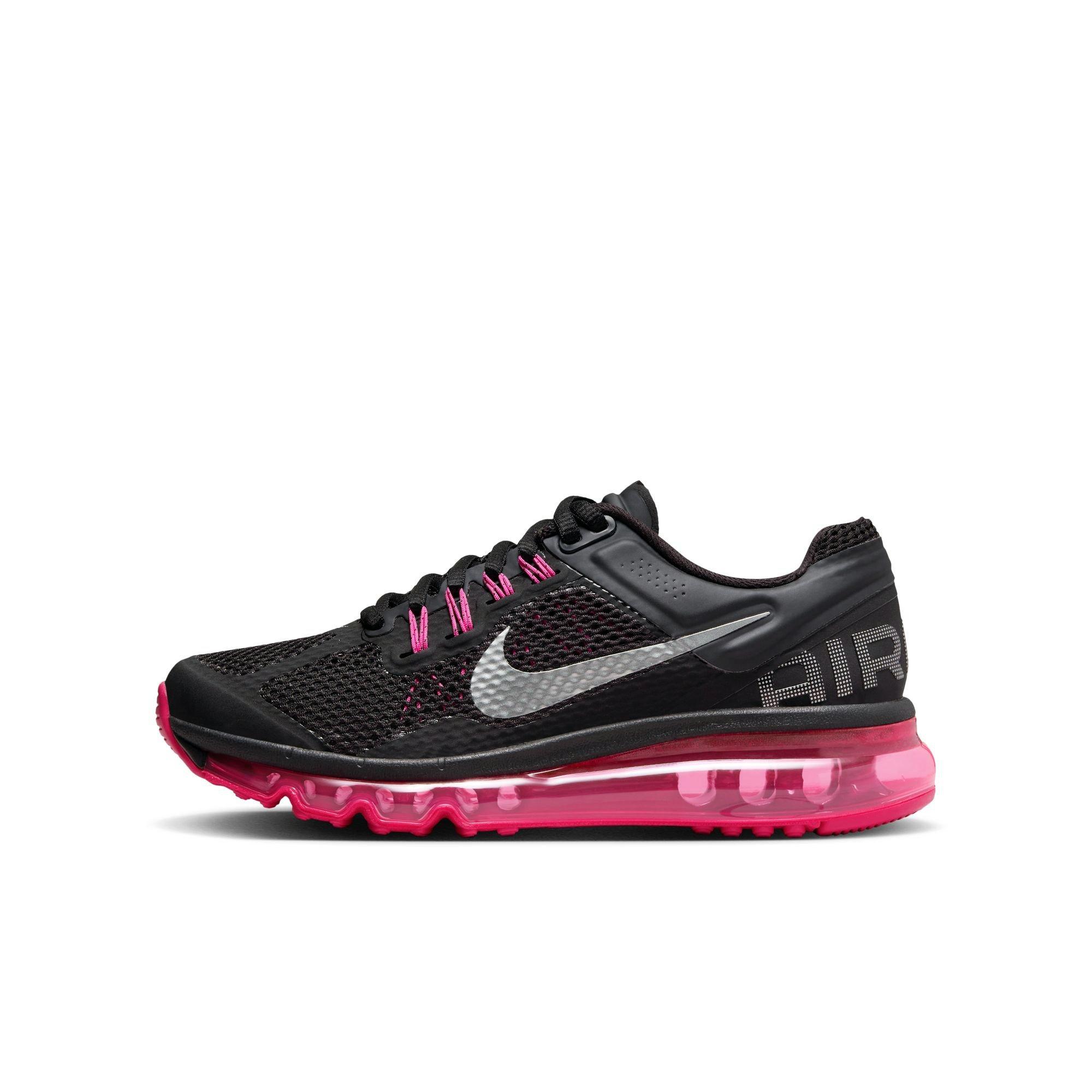 Nike Air Max 2013 "Grey/Pink" Grade School Girls' Shoe - GREY/PINK Thumbnail View 3