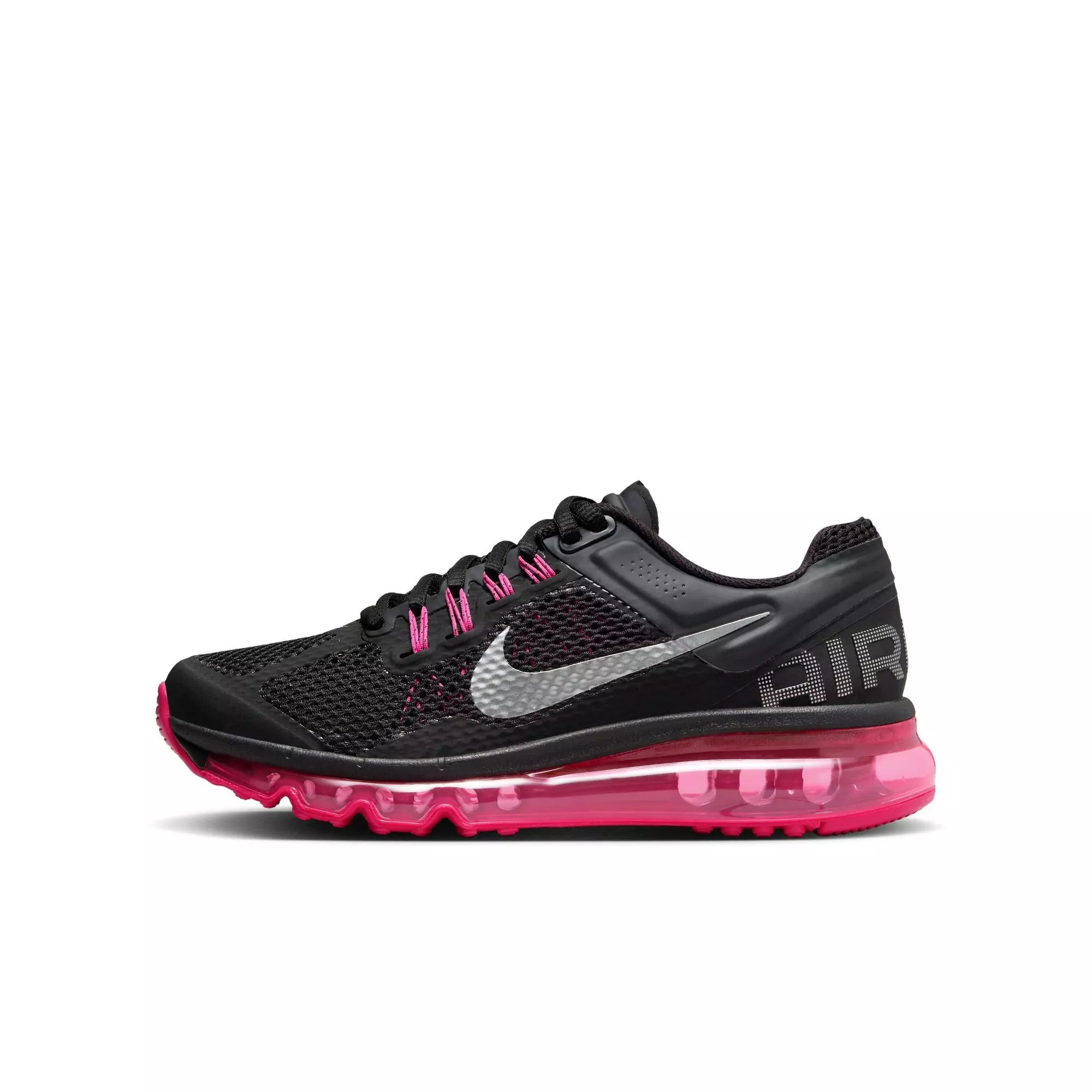 Nike Air Max 2013 "Grey/Pink" Grade School Girls' Shoe - GREY/PINK