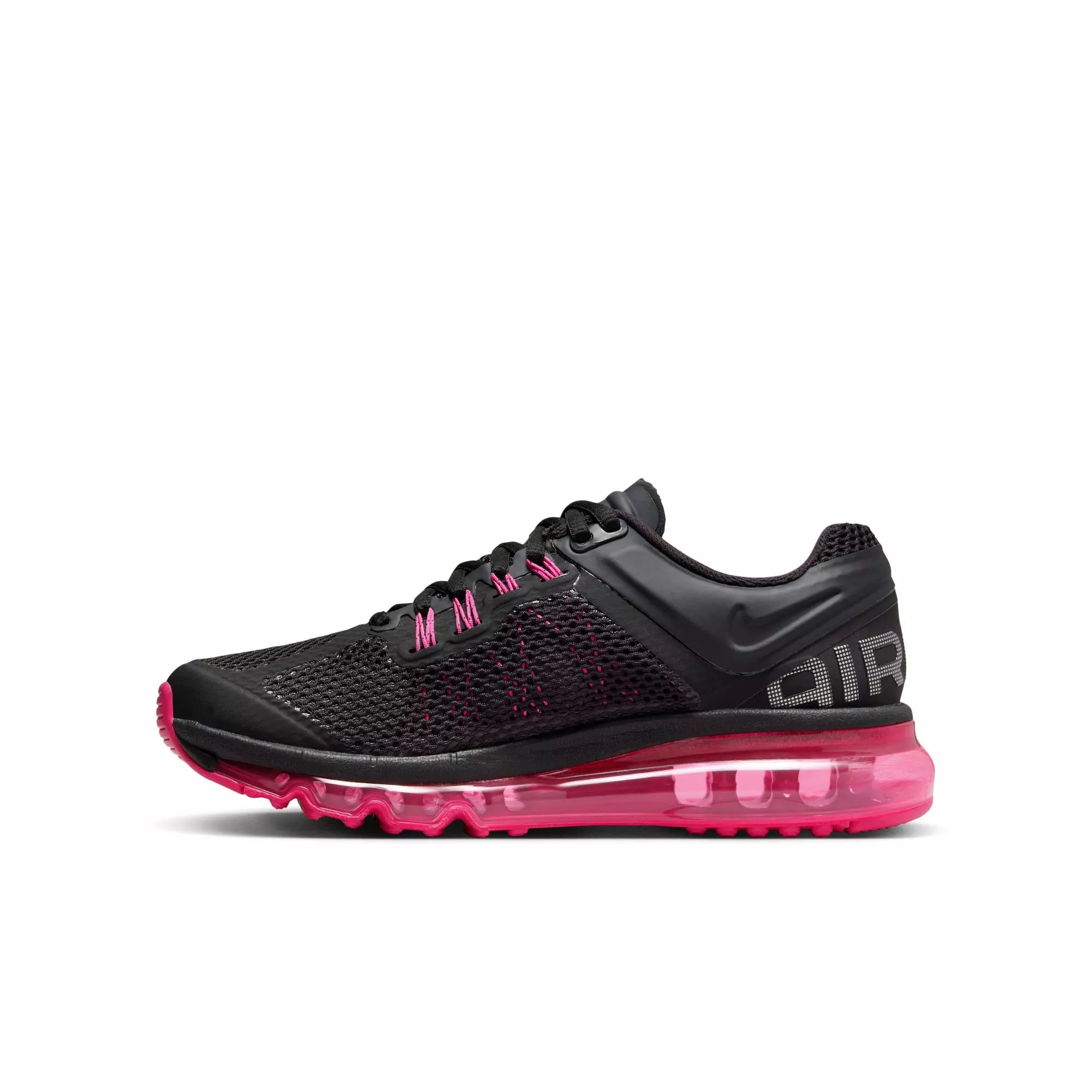 Nike Air Max 2013 "Grey/Pink" Grade School Girls' Shoe - GREY/PINK