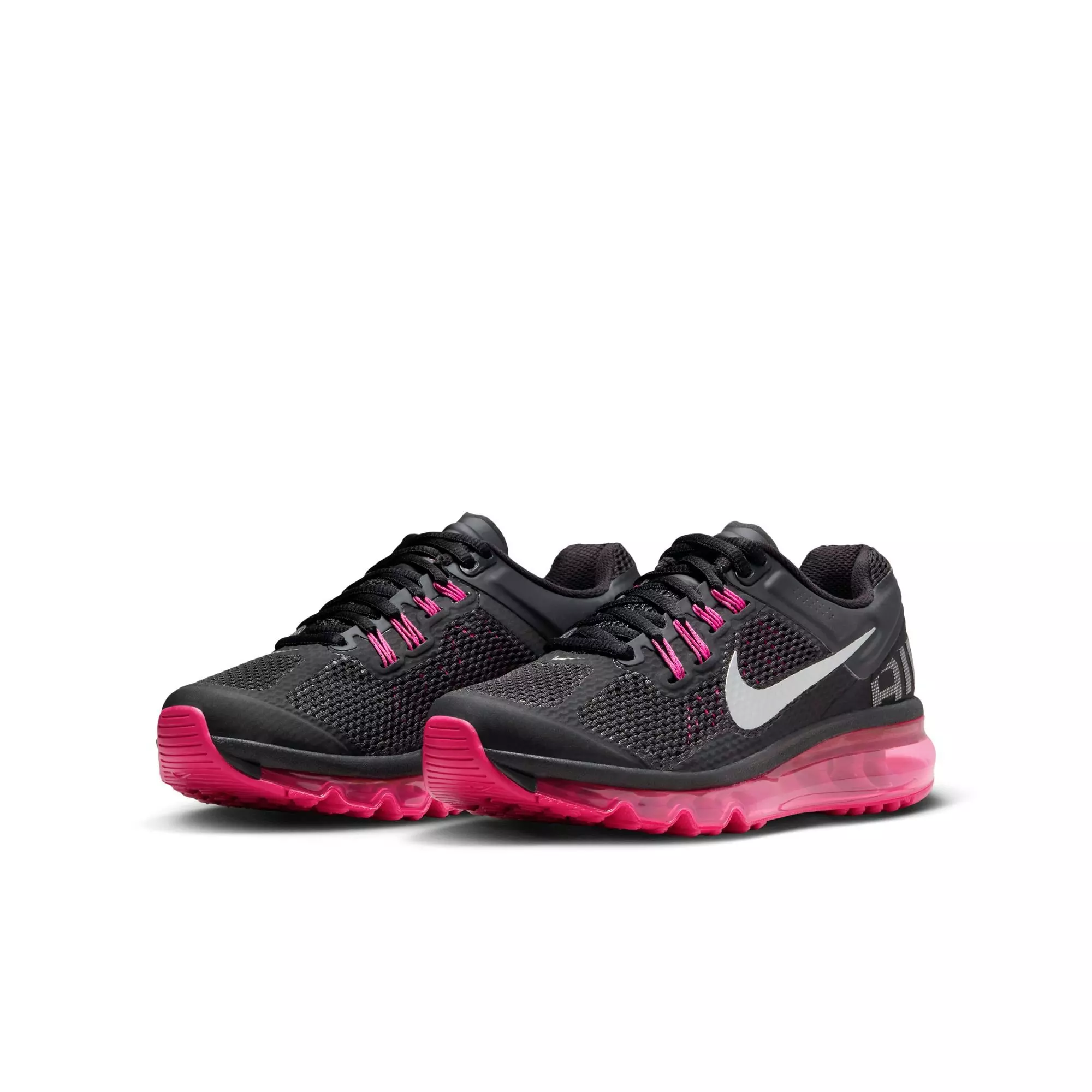 Nike Air Max 2013 "Grey/Pink" Grade School Girls' Shoe - GREY/PINK