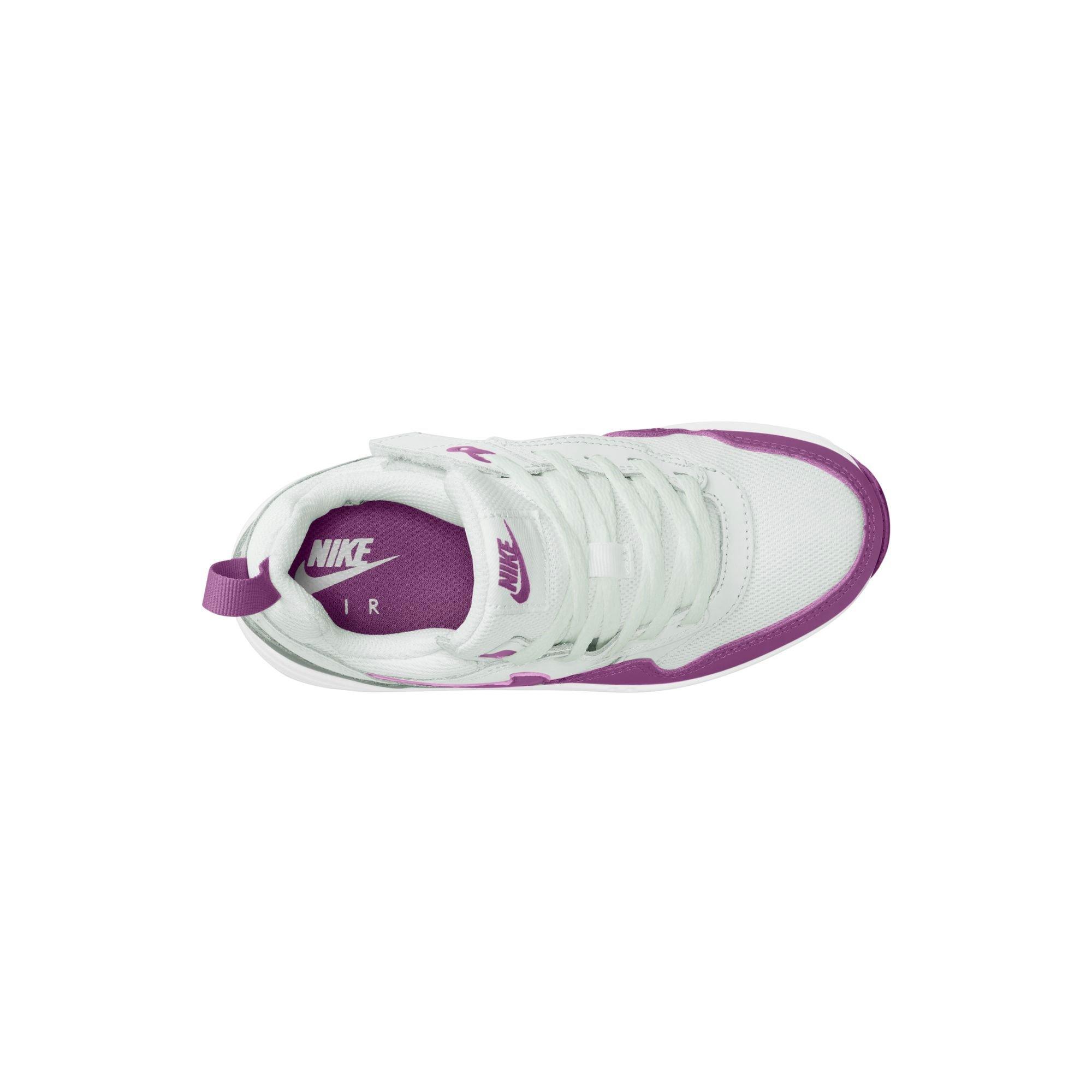 Nike Air Max 1 EasyOn Preschool Girls' Summit White/Viotech/White Shoe