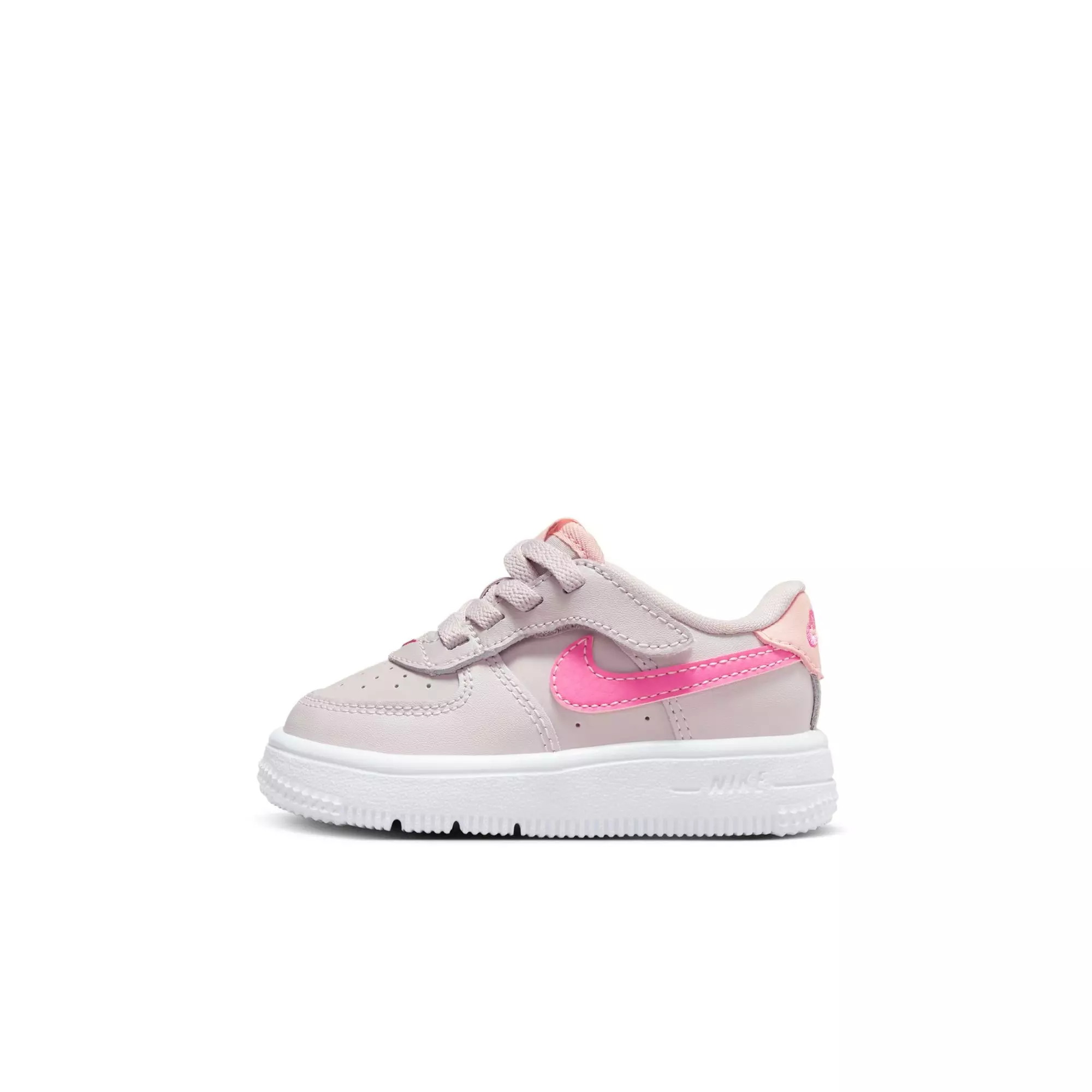 Nike Air Force 1 Low EasyOn "Platinum Violet/Pinksicle/Arctic Orange" Toddler Girls' Shoe - WHITE/PURPLE
