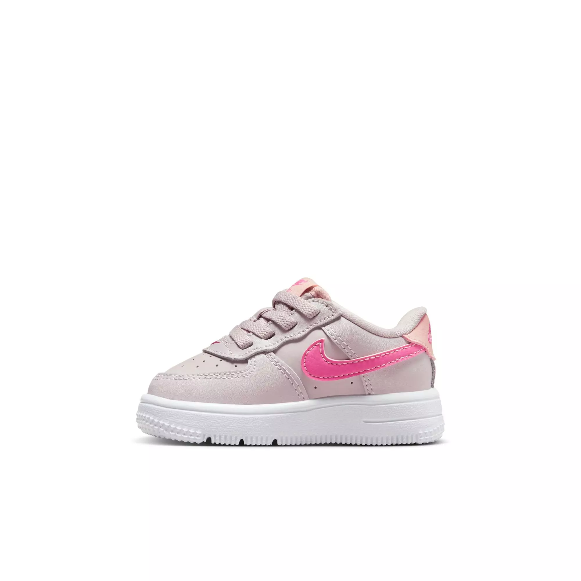 Nike Air Force 1 Low EasyOn "Platinum Violet/Pinksicle/Arctic Orange" Toddler Girls' Shoe - WHITE/PURPLE