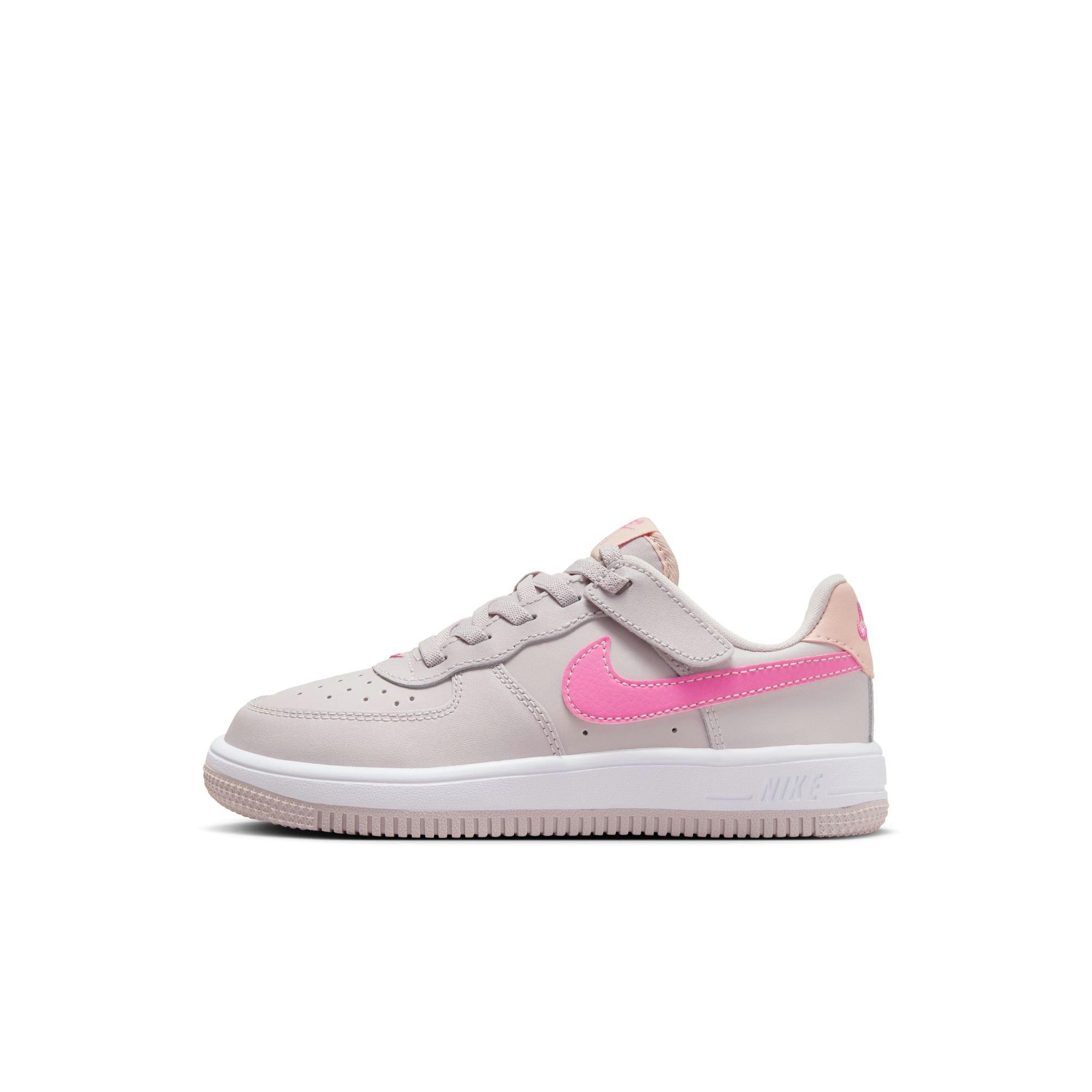 Nike Air Force 1 Low EasyOn "Platinum Violet/Pinksicle" Toddler Girls' Shoe - WHITE/PURPLE Thumbnail View 3