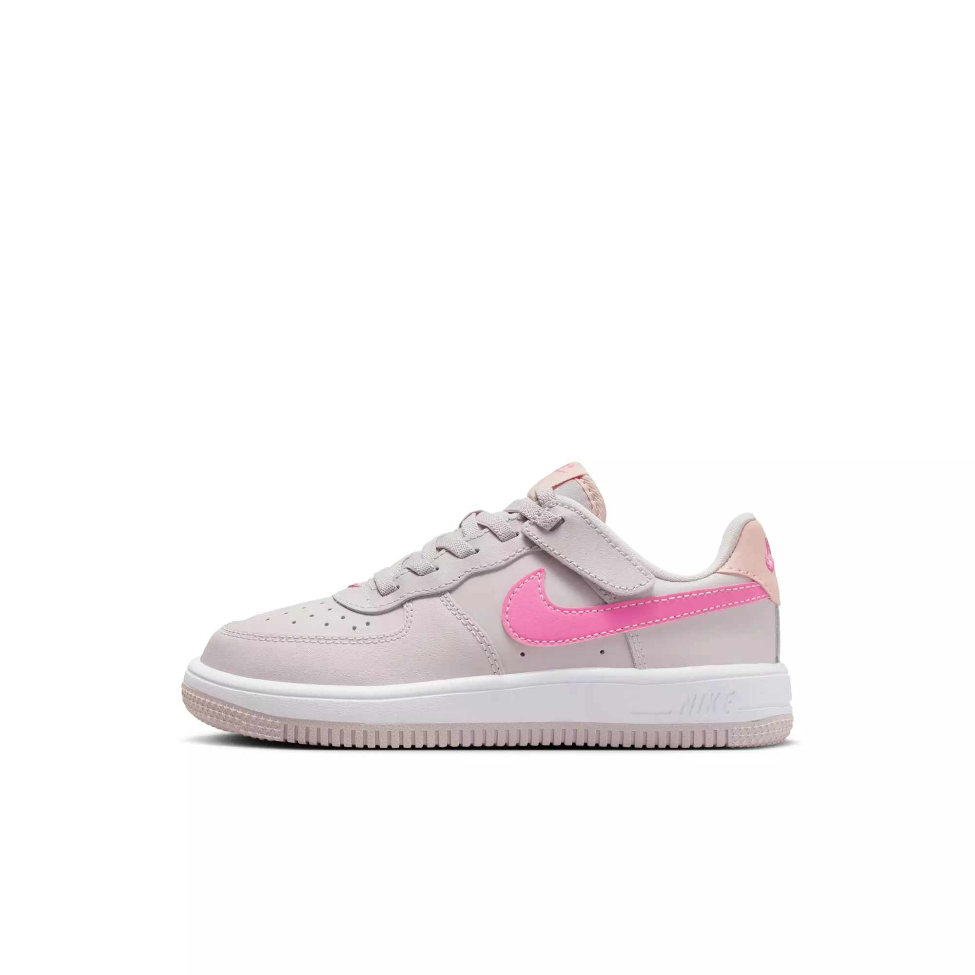 Nike Air Force 1 Low EasyOn "Platinum Violet/Pinksicle/Arctic Orange" Toddler Girls' Shoe - WHITE/PURPLE