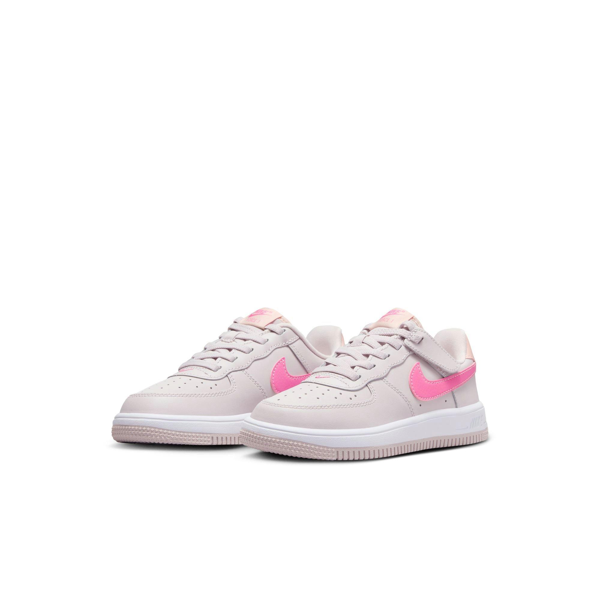 Nike Air Force 1 Low EasyOn Toddler Girls' "Platinum Violet/Pinksicle/Arctic Orange" Shoe