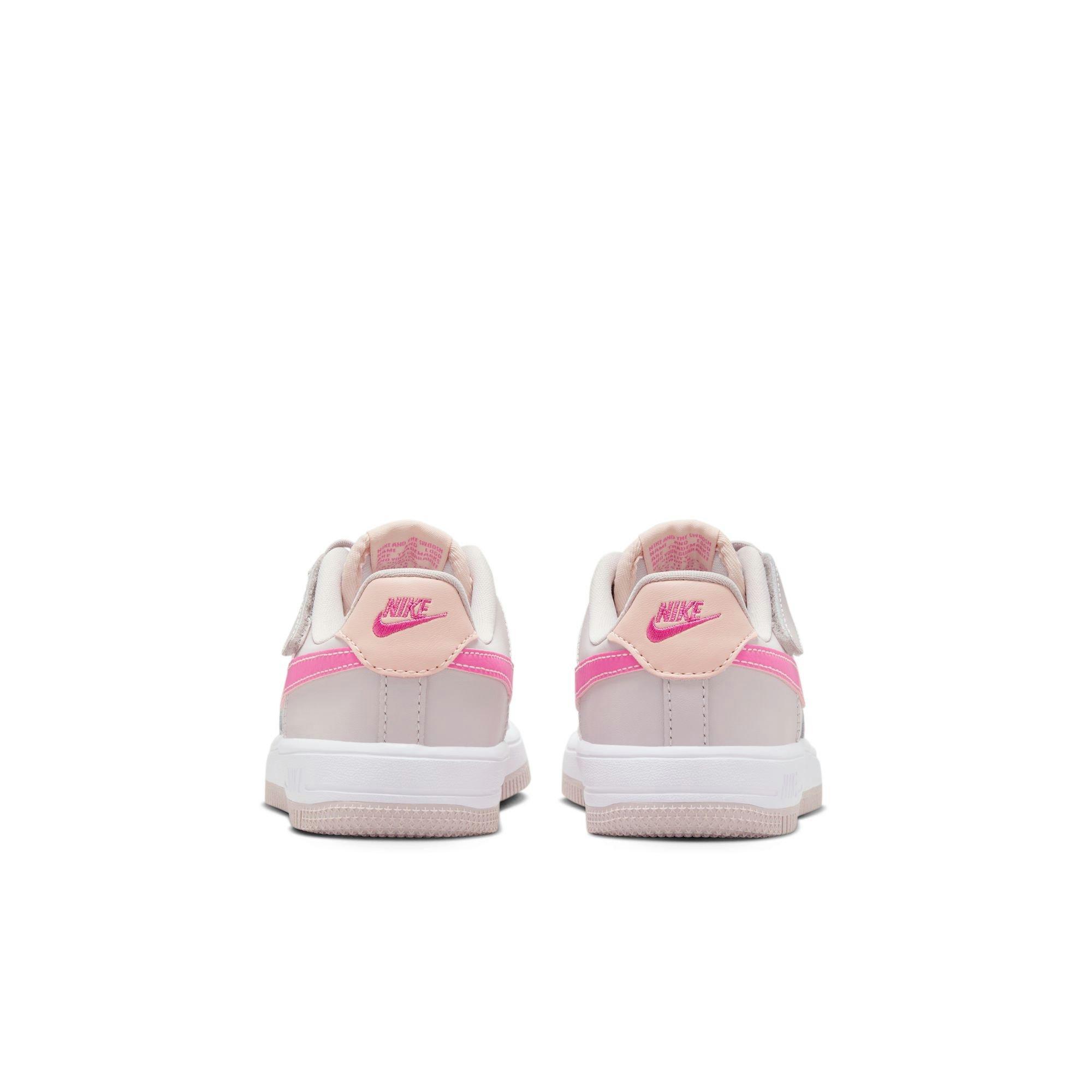 Nike Air Force 1 Low EasyOn Toddler Girls' "Platinum Violet/Pinksicle/Arctic Orange" Shoe