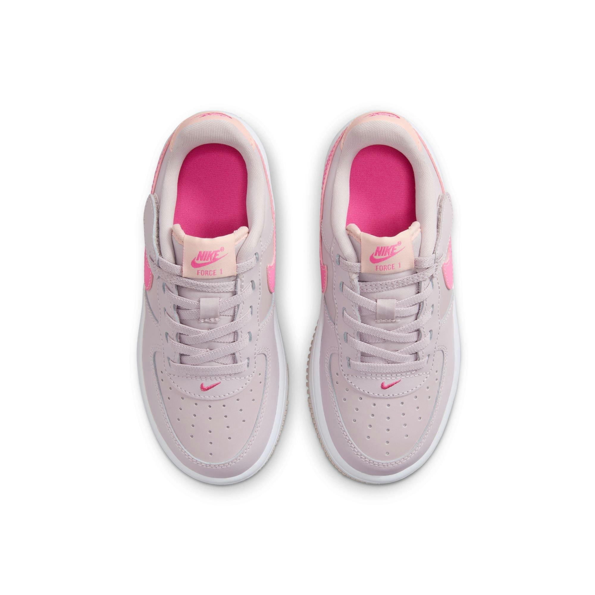 Nike Air Force 1 Low EasyOn "Platinum Violet/Pinksicle" Toddler Girls' Shoe - WHITE/PURPLE Thumbnail View 7