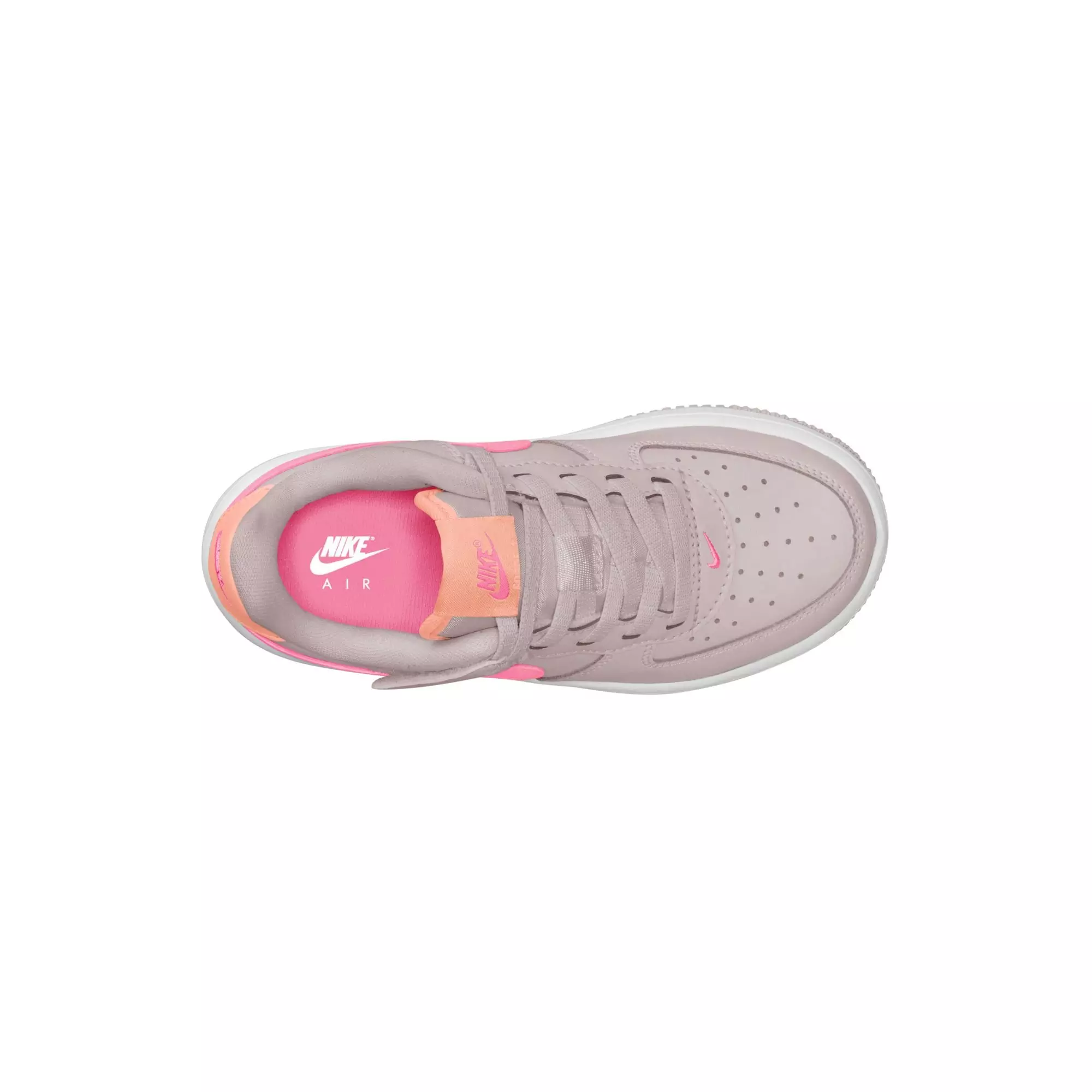 Nike Air Force 1 Low EasyOn "Platinum Violet/Pinksicle" Toddler Girls' Shoe - WHITE/PURPLE