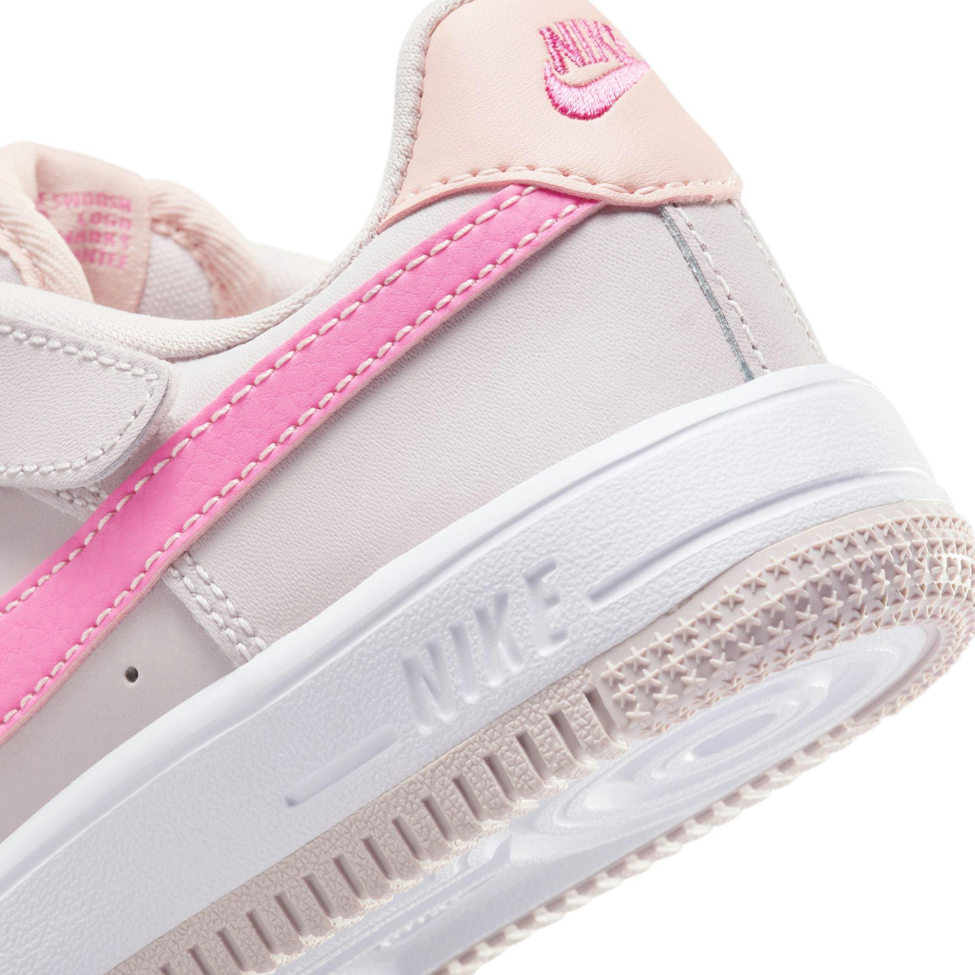 Nike Air Force 1 Low EasyOn "Platinum Violet/Pinksicle" Toddler Girls' Shoe - WHITE/PURPLE Thumbnail View 11