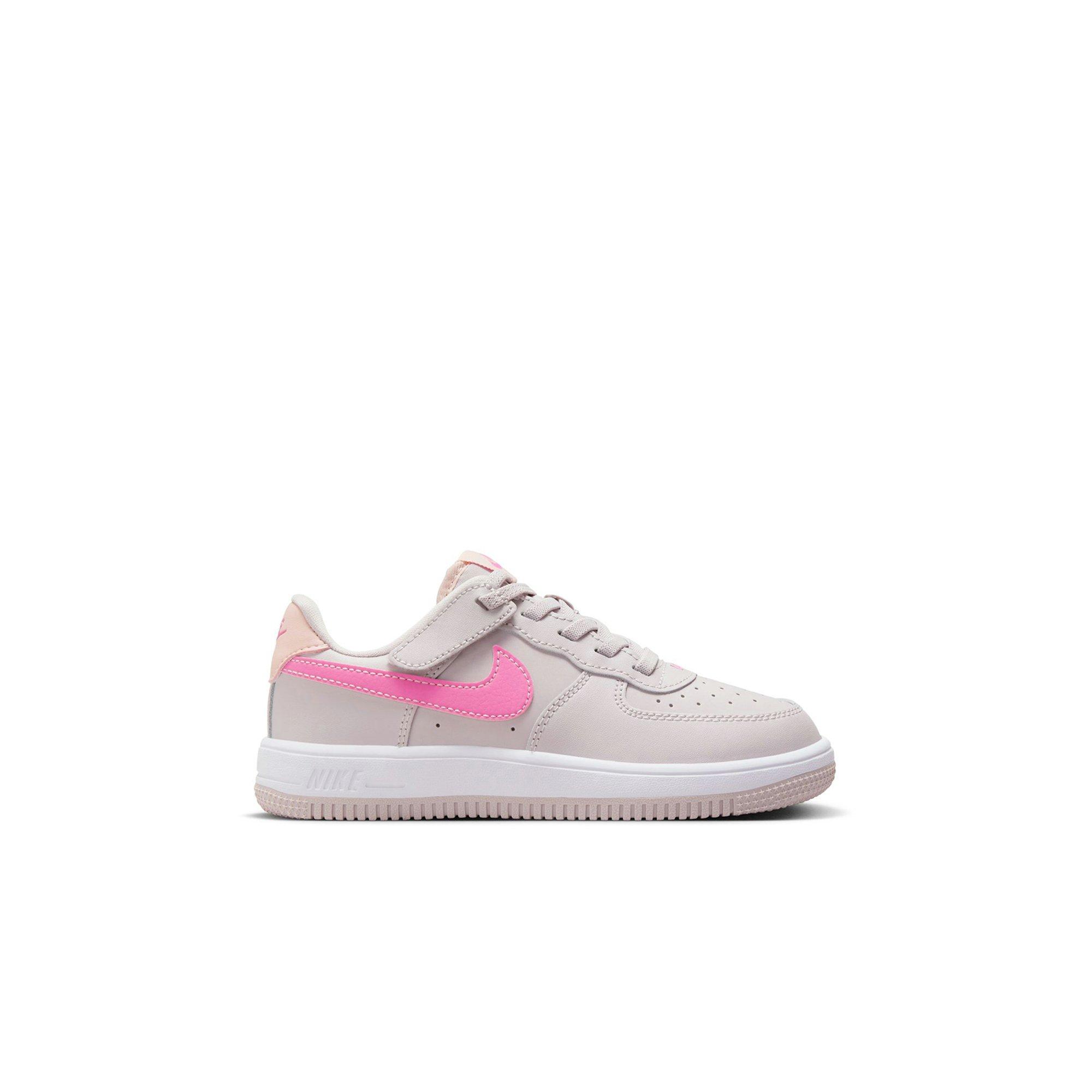 Nike Air Force 1 Low EasyOn "Platinum Violet/Pinksicle" Toddler Girls' Shoe - WHITE/PURPLE Thumbnail View 1