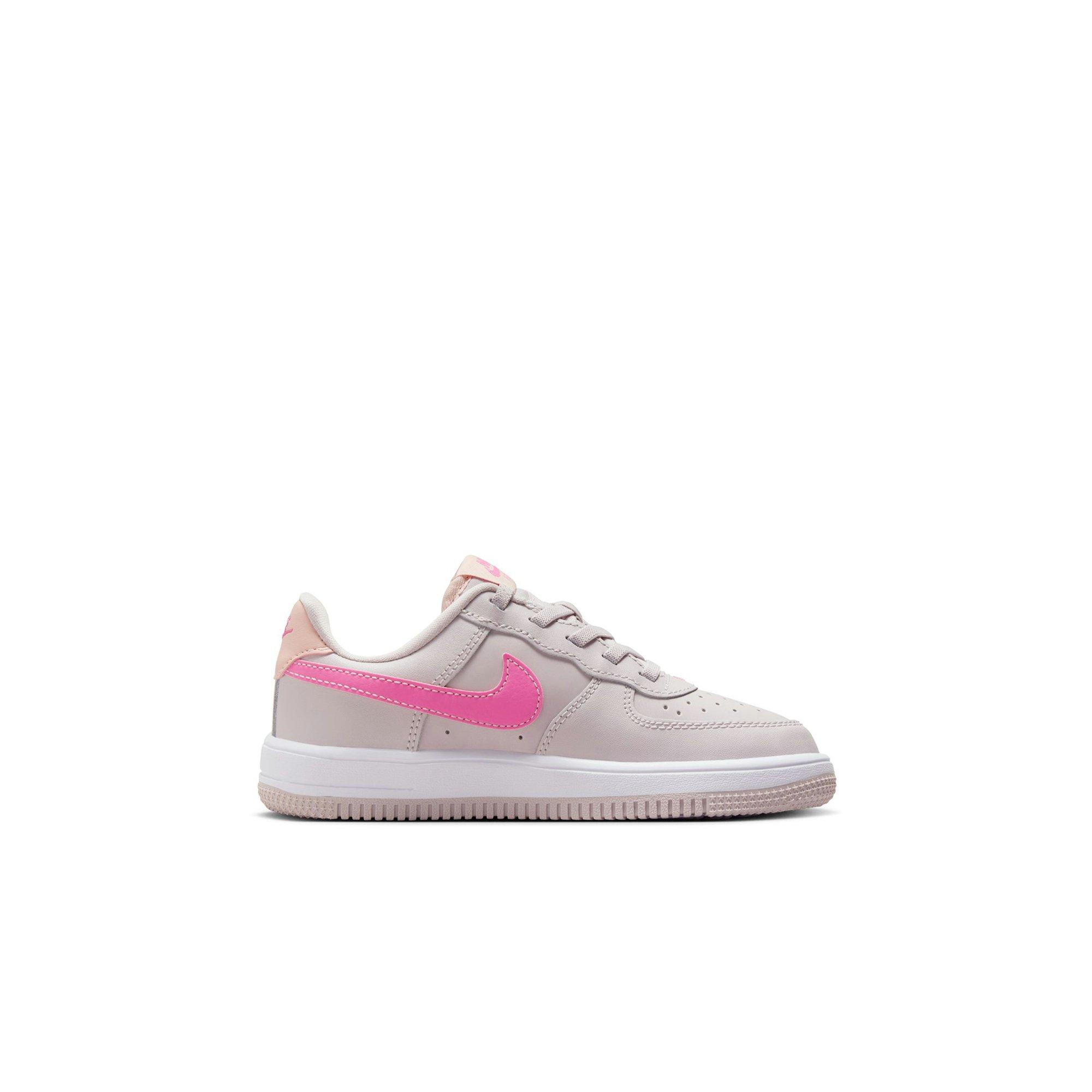 Nike Air Force 1 Low EasyOn Toddler Girls' "Platinum Violet/Pinksicle/Arctic Orange" Shoe