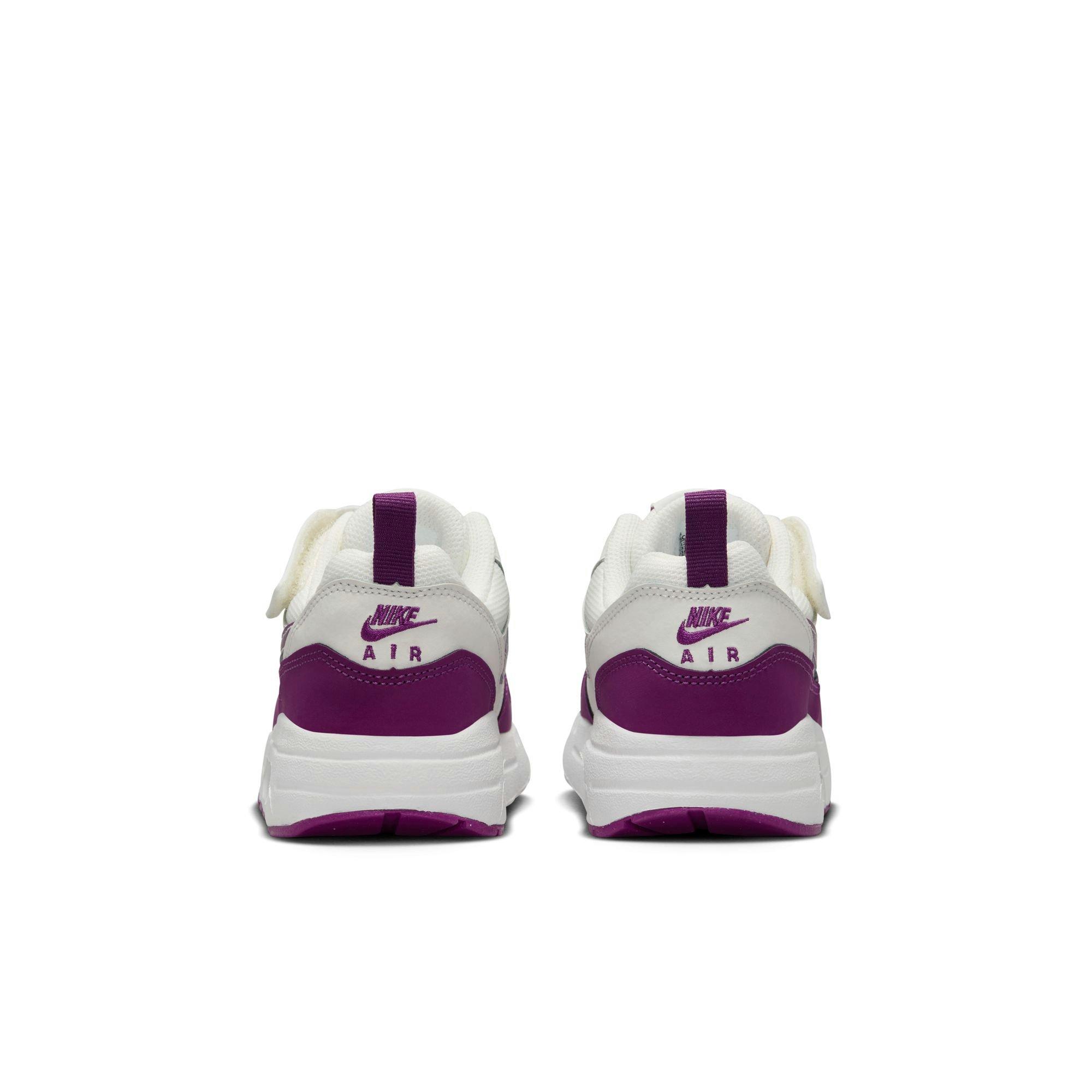 Nike Air Max 1 Toddler Girls' "Summit White/Viotech/White" Shoe