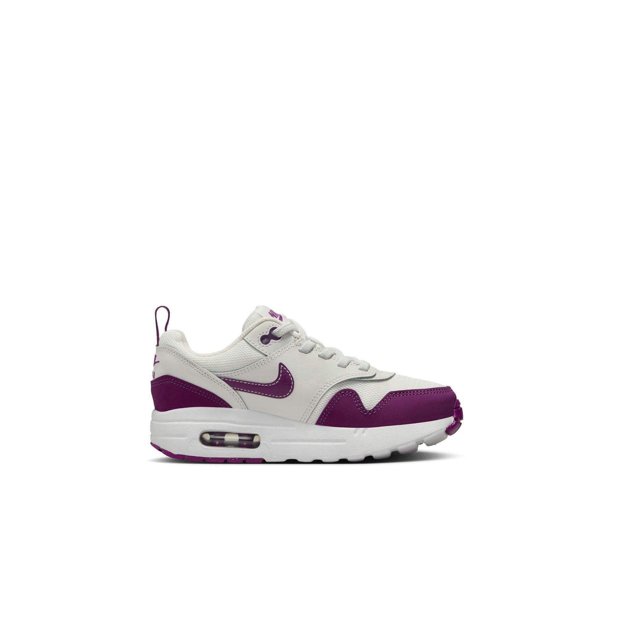 Nike Air Max 1 Toddler Girls' "Summit White/Viotech/White" Shoe