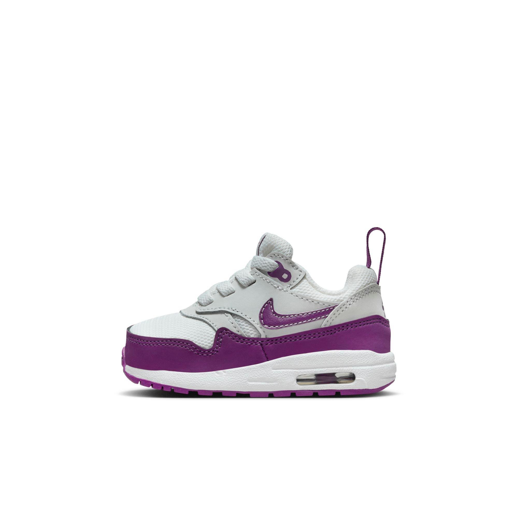 Nike Air Max 1 EasyOn Toddler Girls' Summit White/Viotech/White Shoe