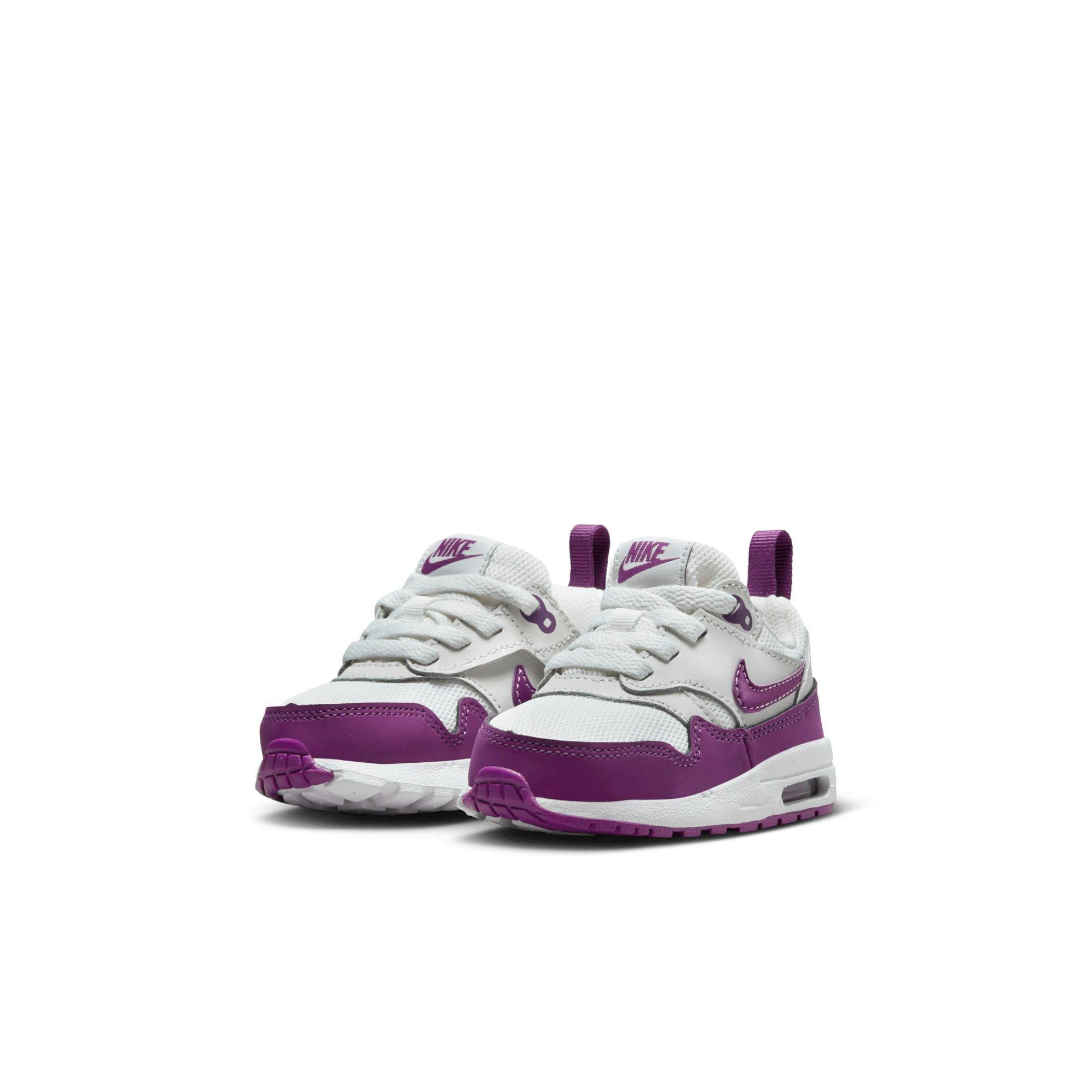 Nike Air Max 1 EasyOn Toddler Girls' Summit White/Viotech/White Shoe