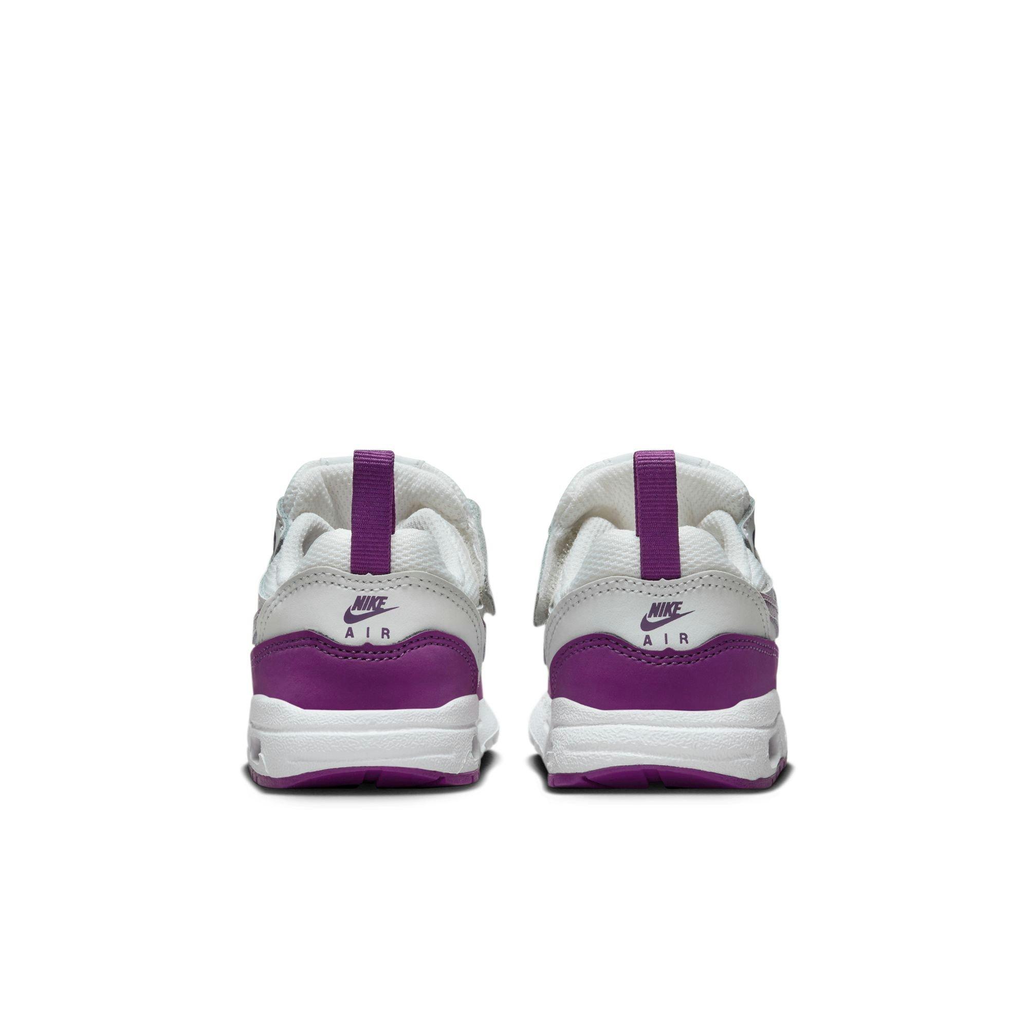 Nike Air Max 1 EasyOn Toddler Girls' Summit White/Viotech/White Shoe