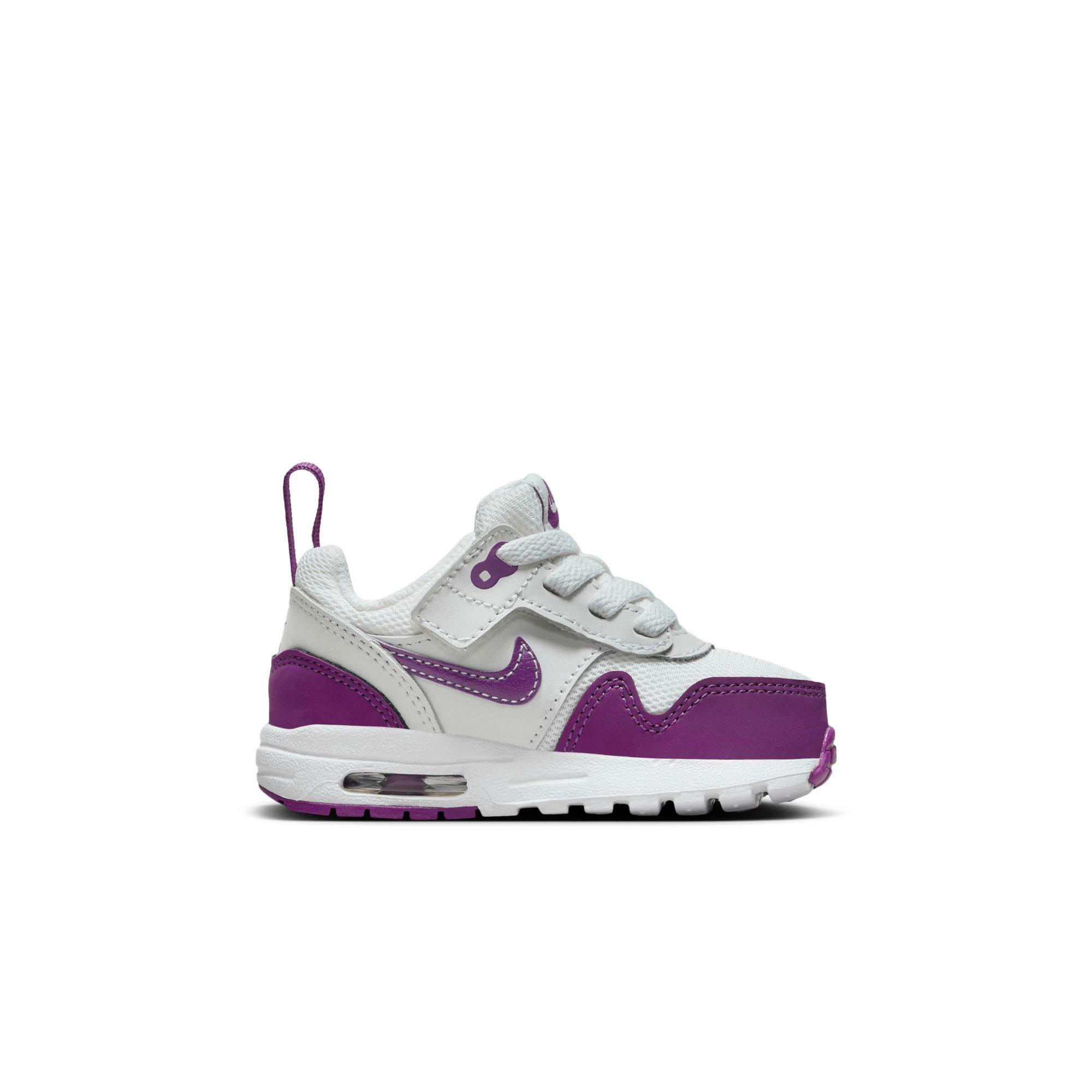 Nike Air Max 1 EasyOn Toddler Girls' Summit White/Viotech/White Shoe