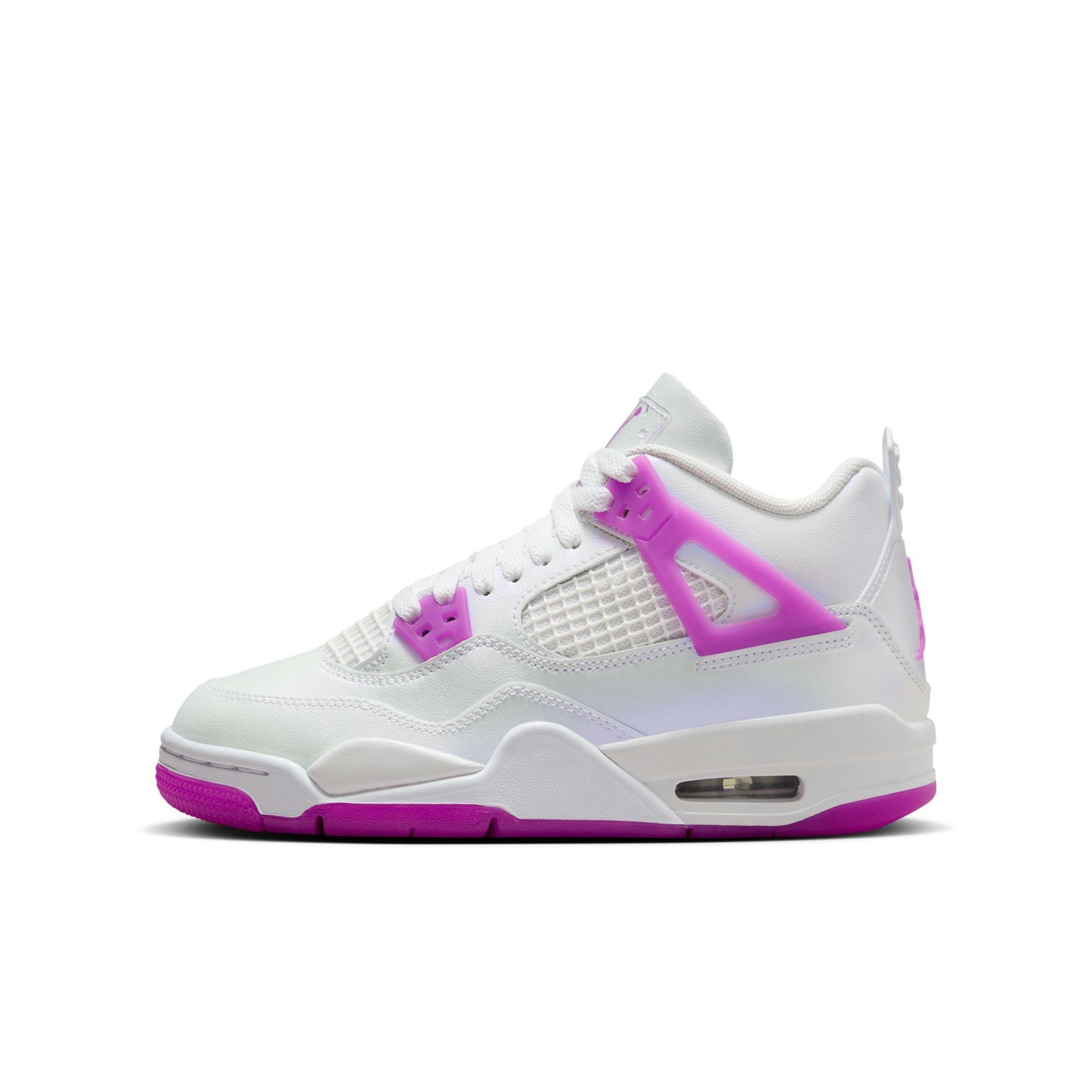 Jordan 4 Retro Grade School Girls' "Hyper Violet" Shoe