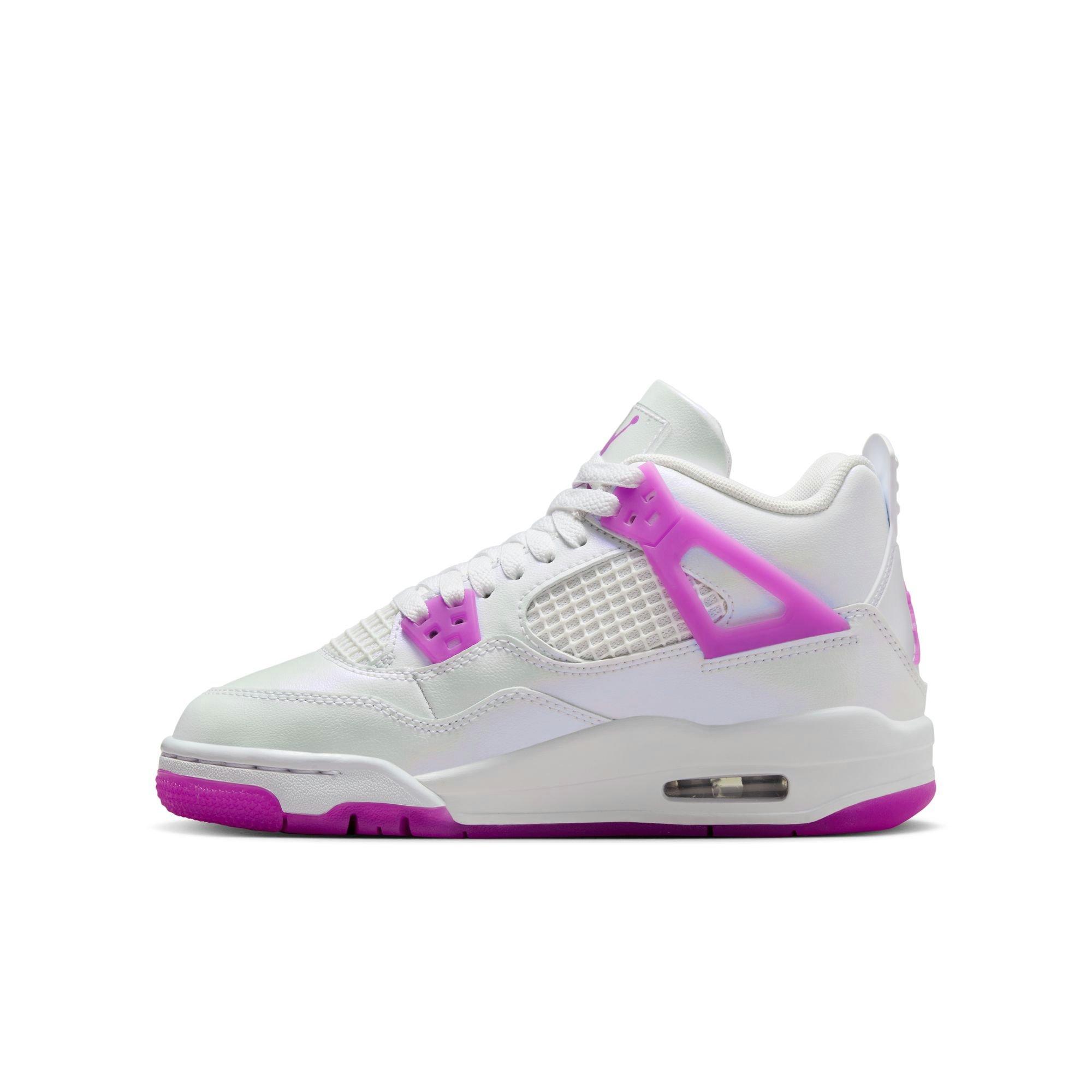 Jordan 4 Retro Grade School Girls' "Hyper Violet" Shoe