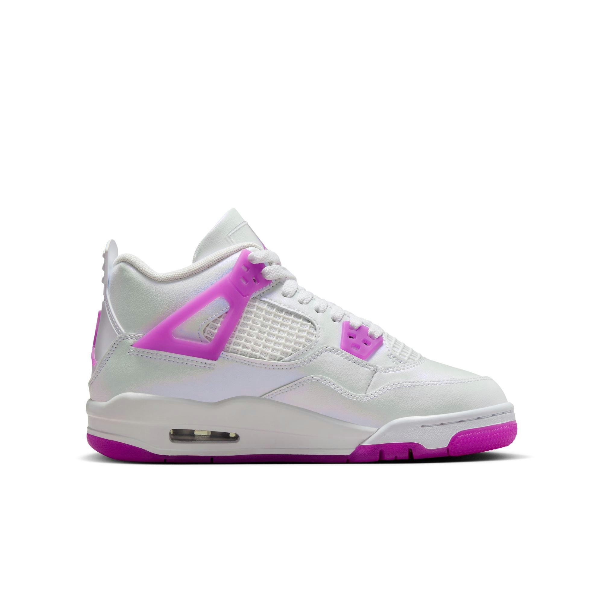 Jordan 4 Retro Grade School Girls' "Hyper Violet" Shoe