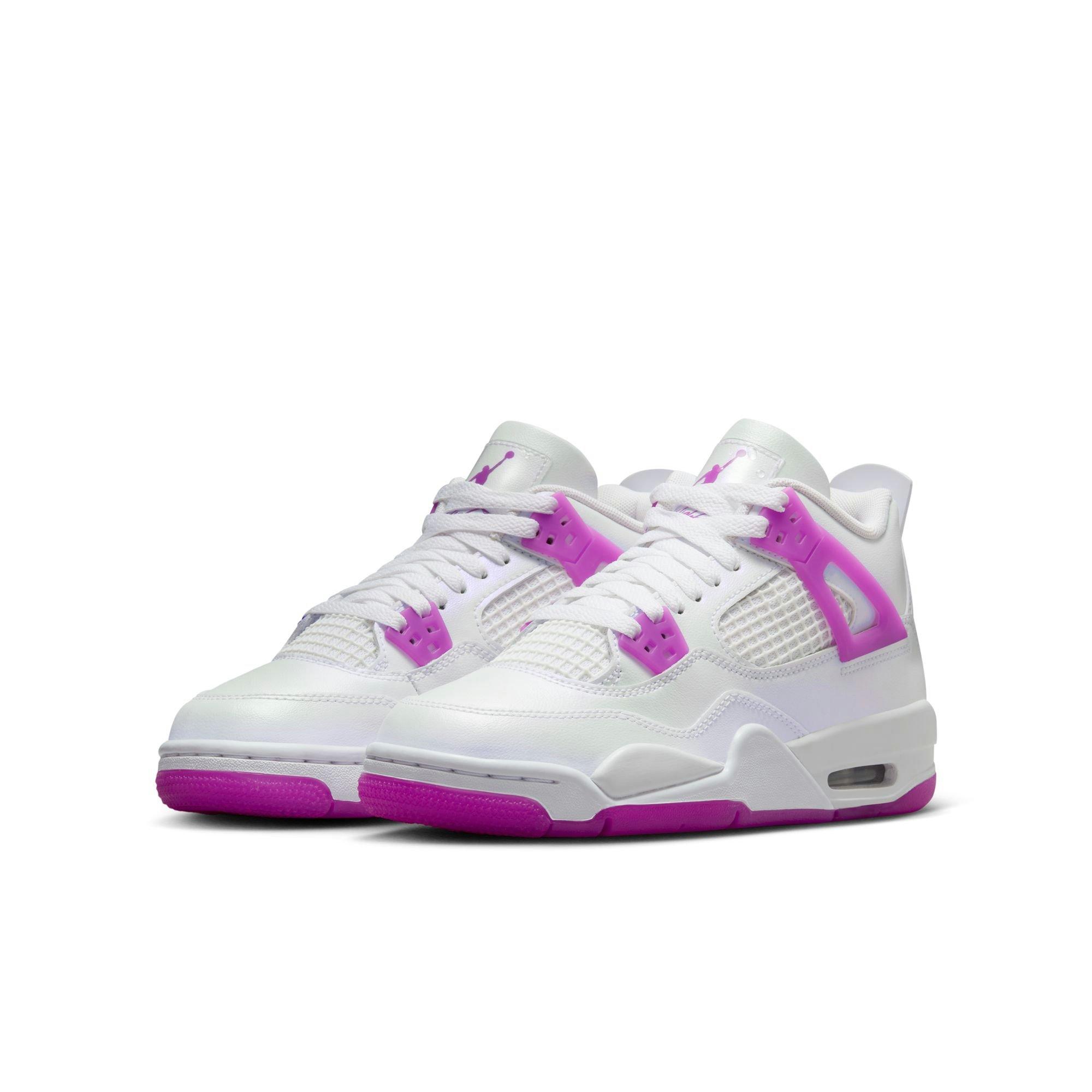 Jordan 4 Retro Grade School Girls' "Hyper Violet" Shoe