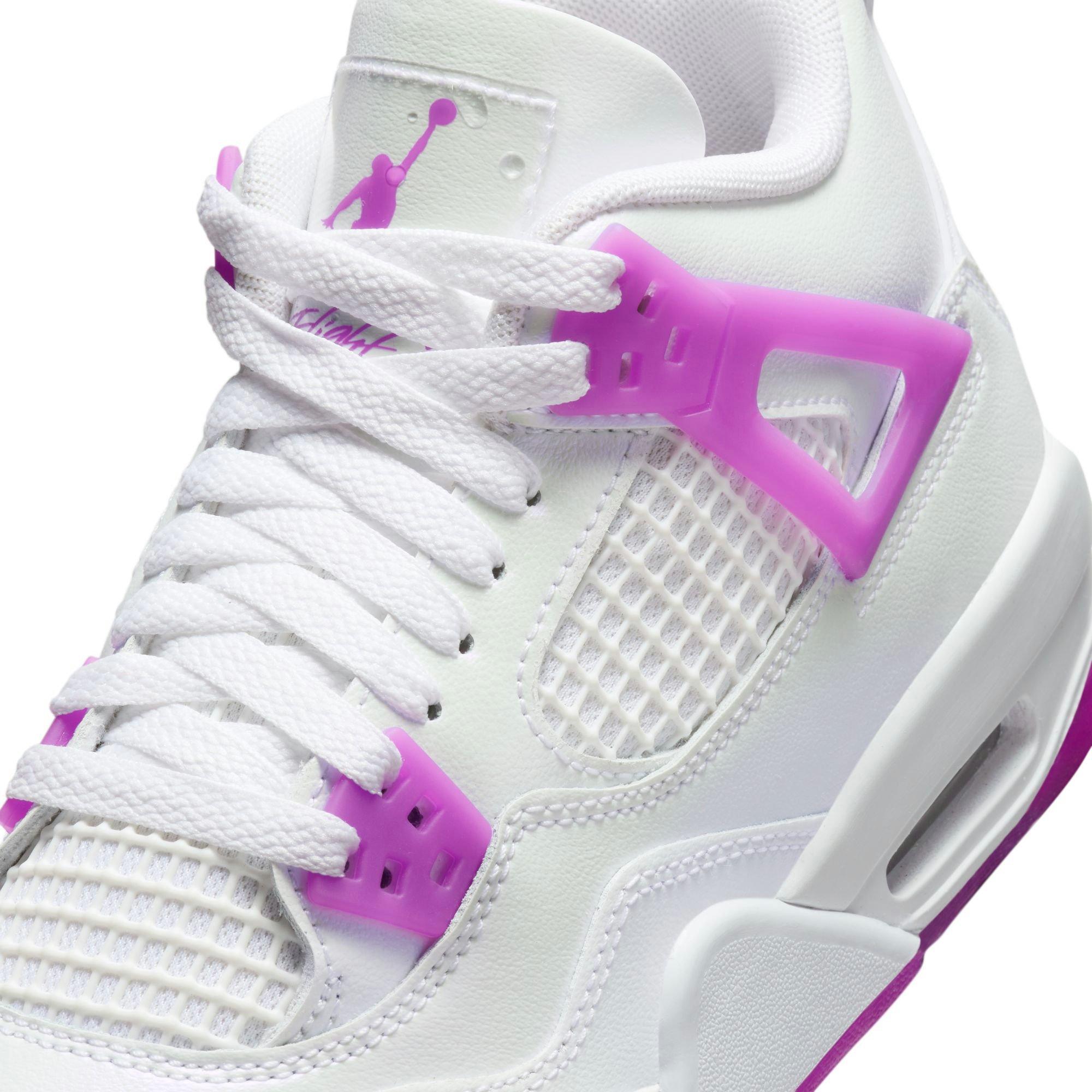 Jordan 4 Retro Grade School Girls' "Hyper Violet" Shoe