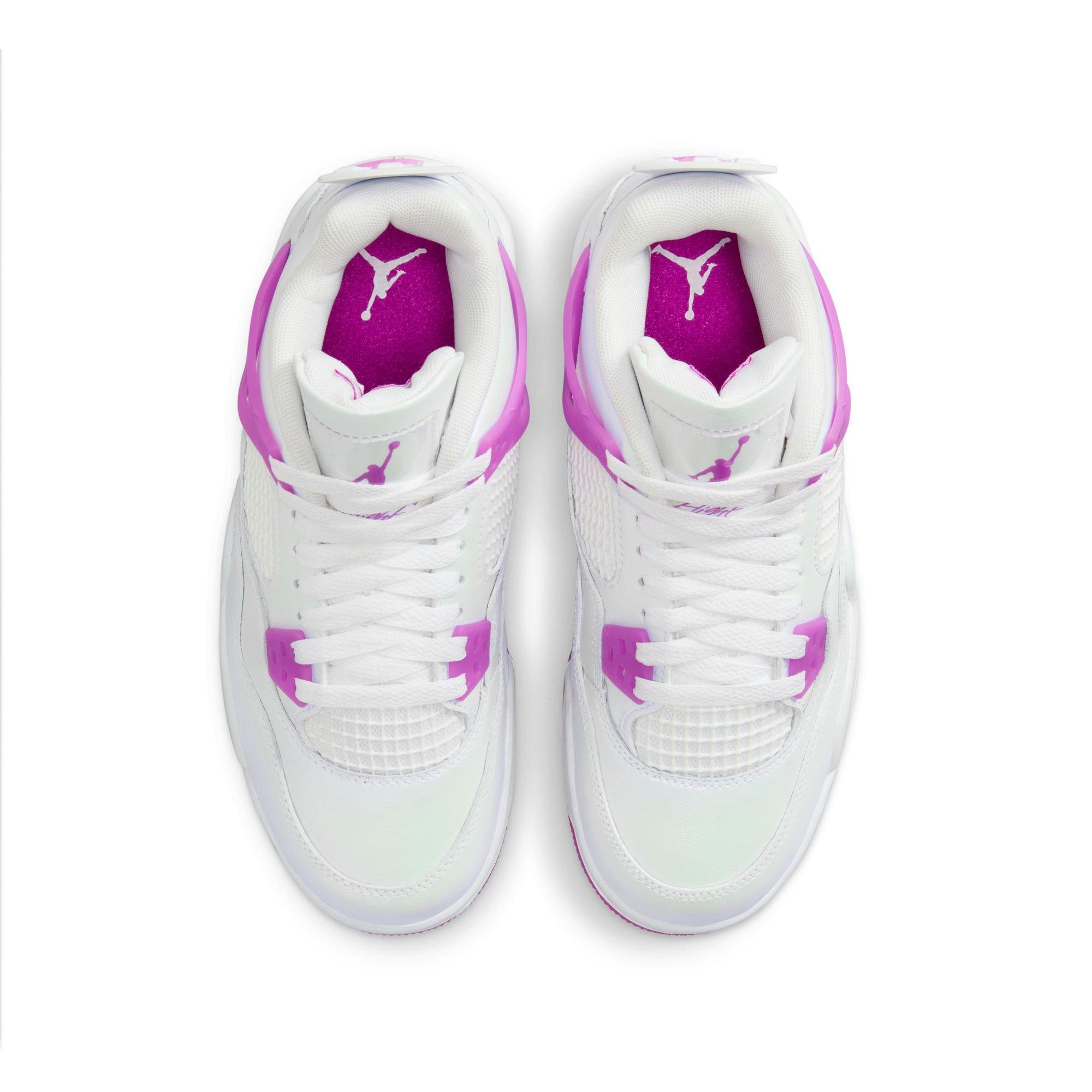 Jordan 4 Retro Grade School Girls' "Hyper Violet" Shoe