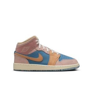Jordan 1 Mid Sneaker School "Zen" Grade School Kids' Shoe