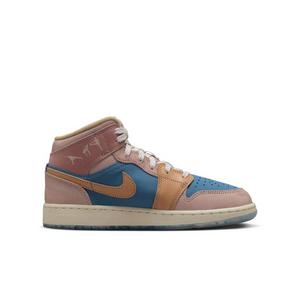 Jordan 1 Mid Sneaker School "Zen" Grade School Kids' Shoe
