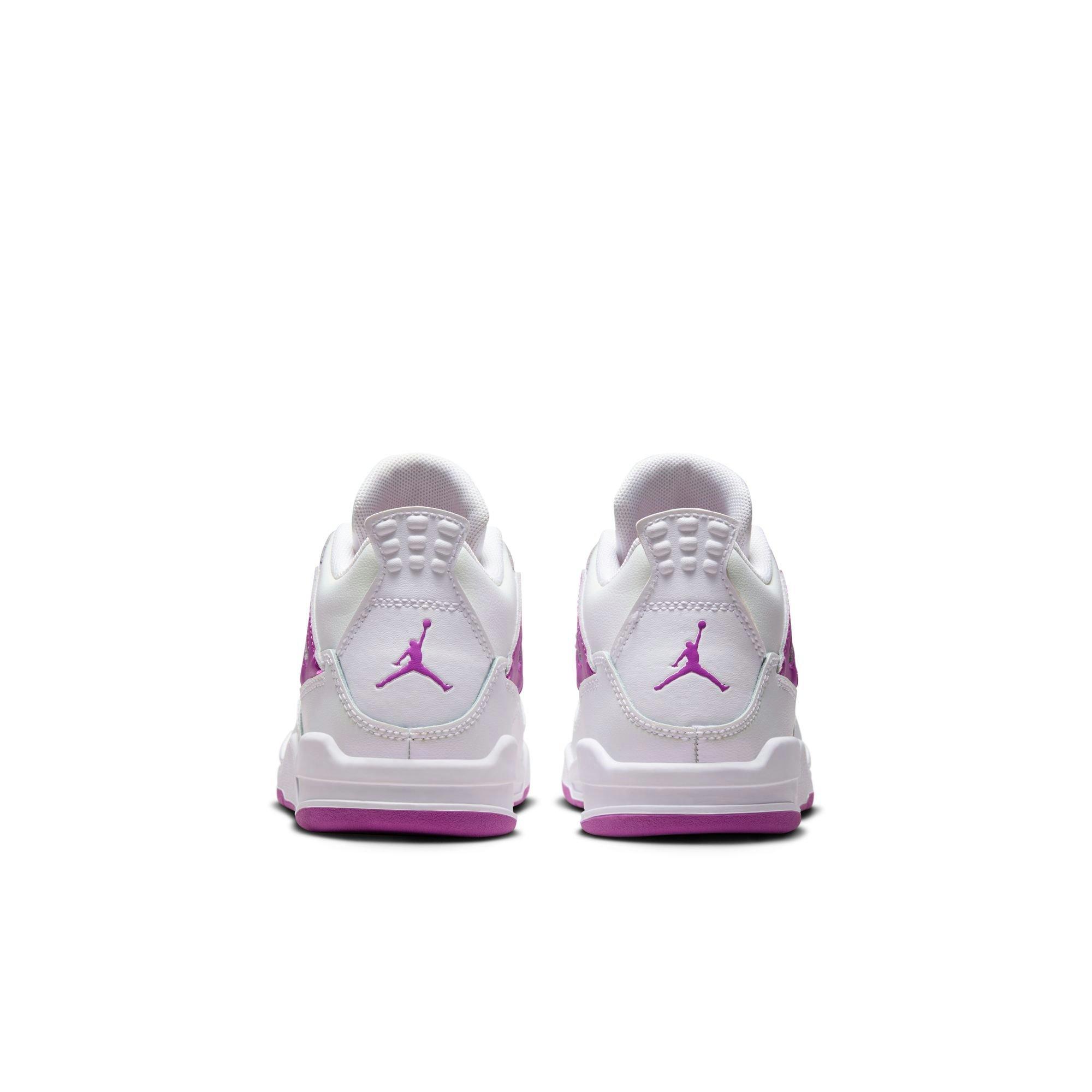 Jordan 4 Retro Preschool Girls' Hyper Violet Shoe