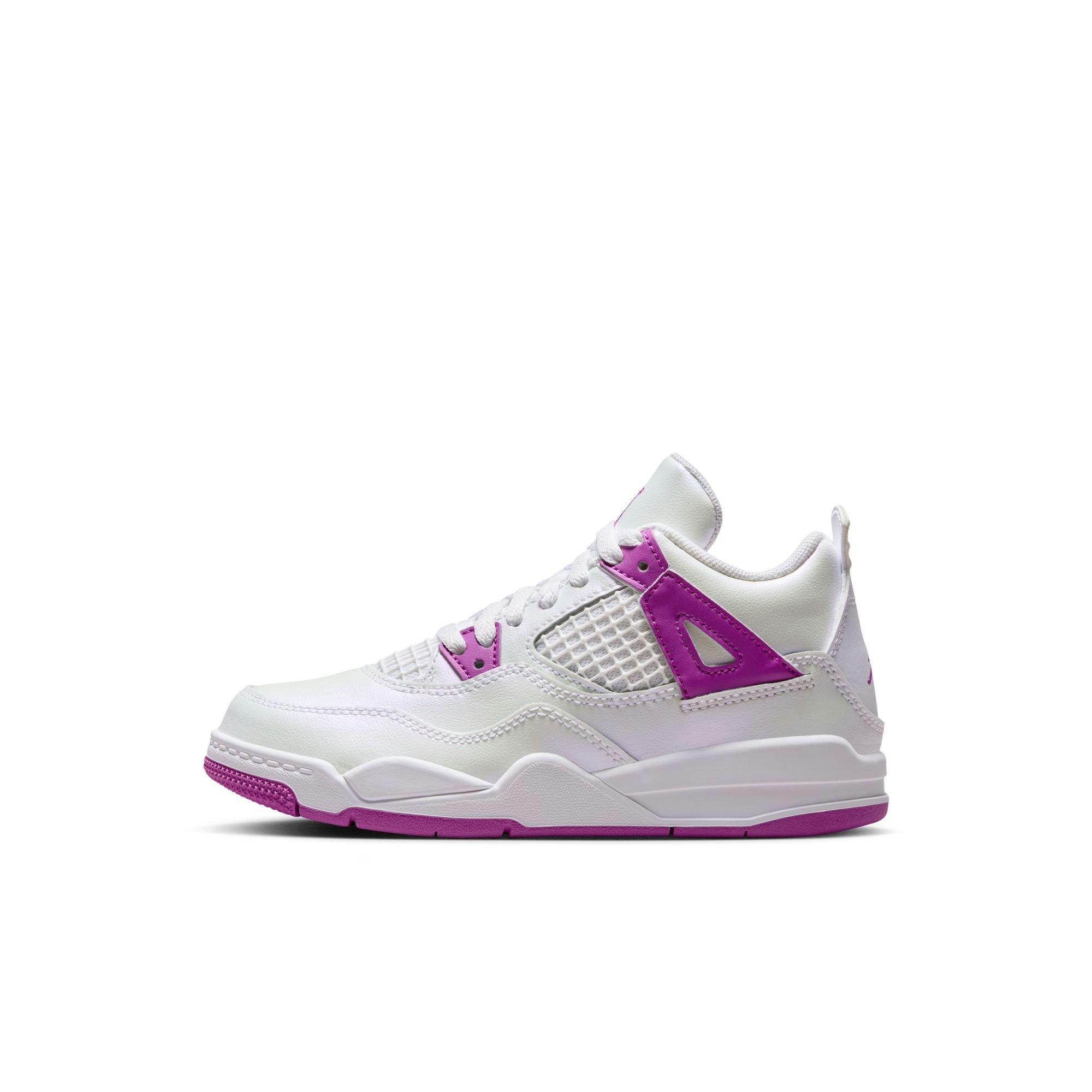 Jordan 4 Retro Preschool Girls' Hyper Violet Shoe