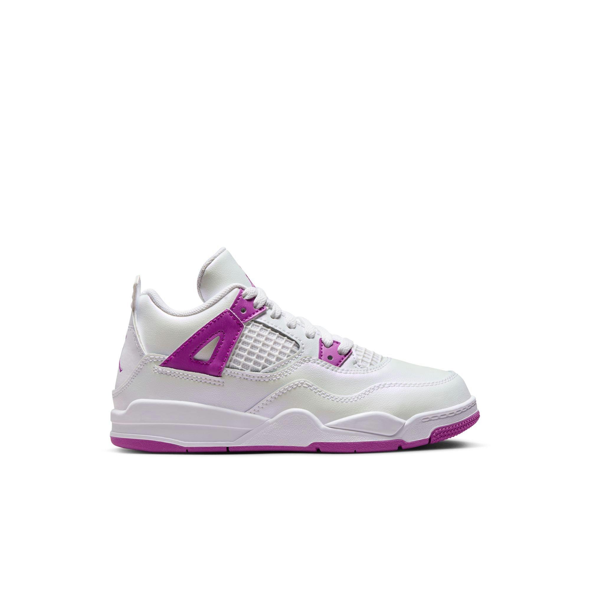 Jordan 4 Retro Preschool Girls' Hyper Violet Shoe