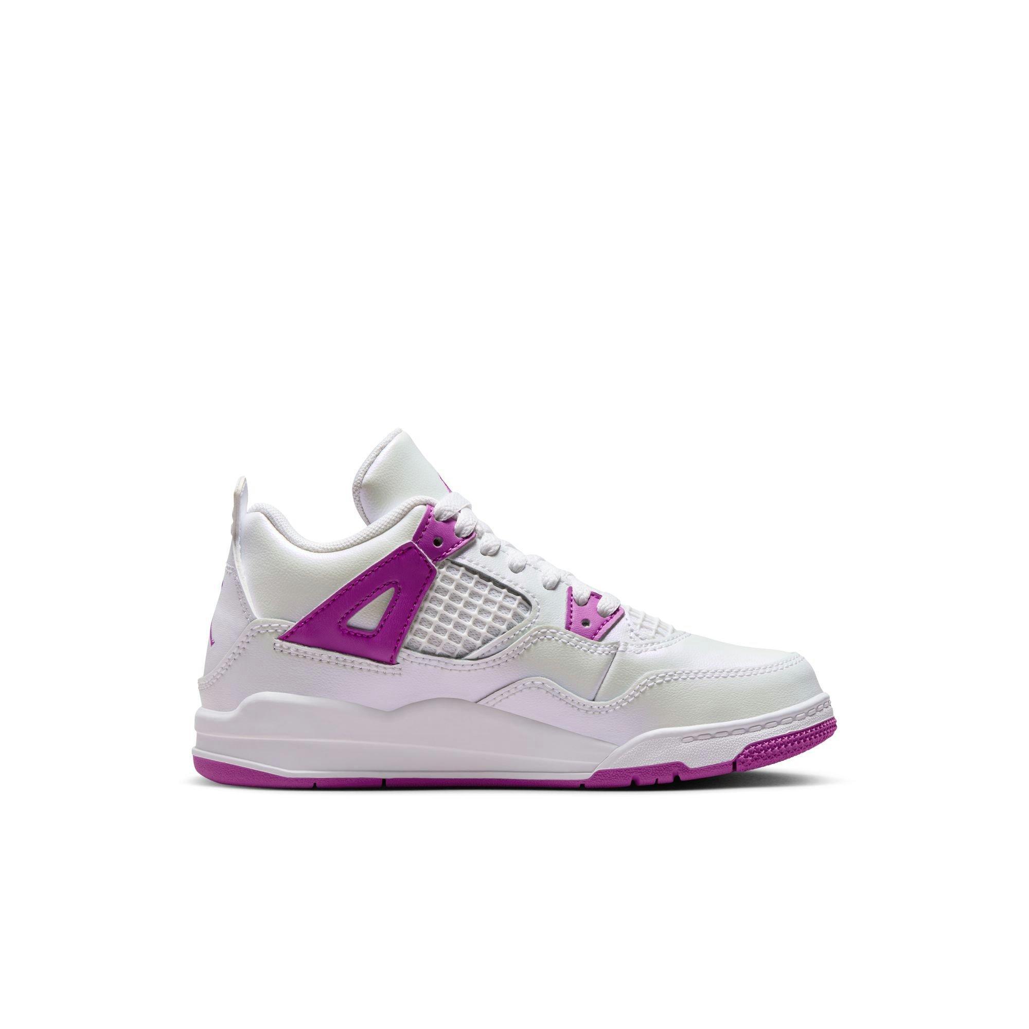 Jordan 4 Retro Preschool Girls' Hyper Violet Shoe