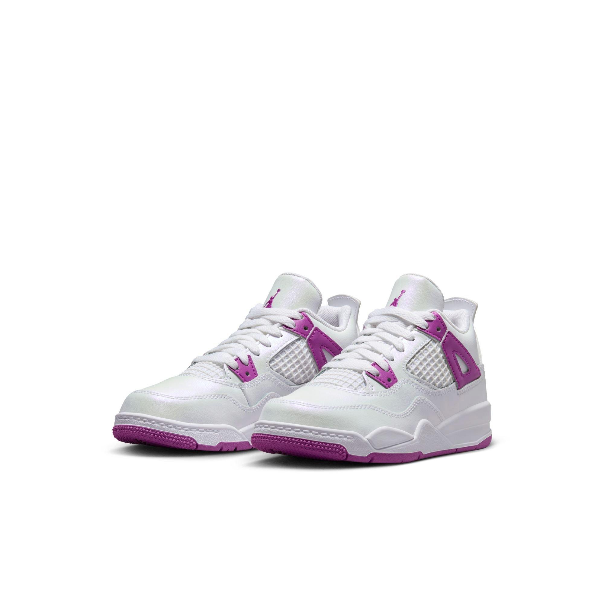 Jordan 4 Retro Preschool Girls' Hyper Violet Shoe