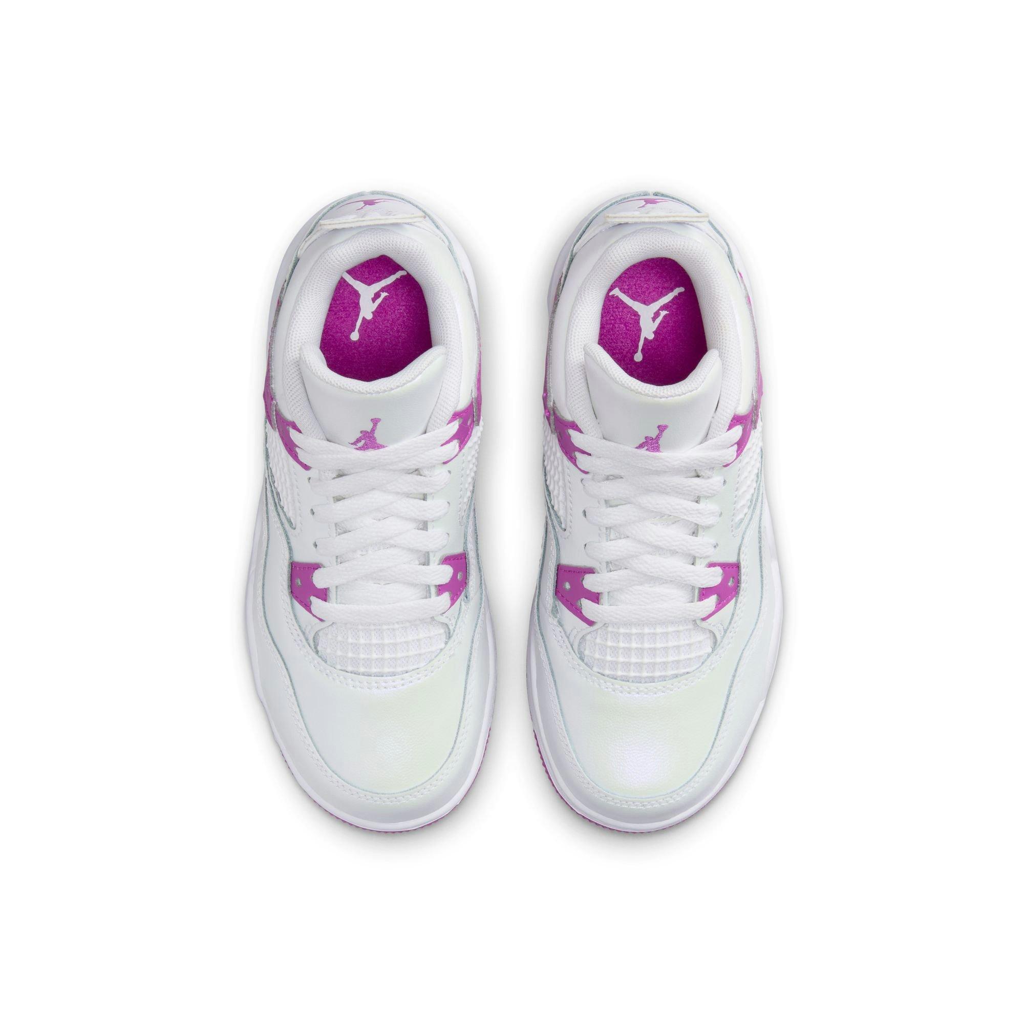 Jordan 4 Retro Preschool Girls' Hyper Violet Shoe