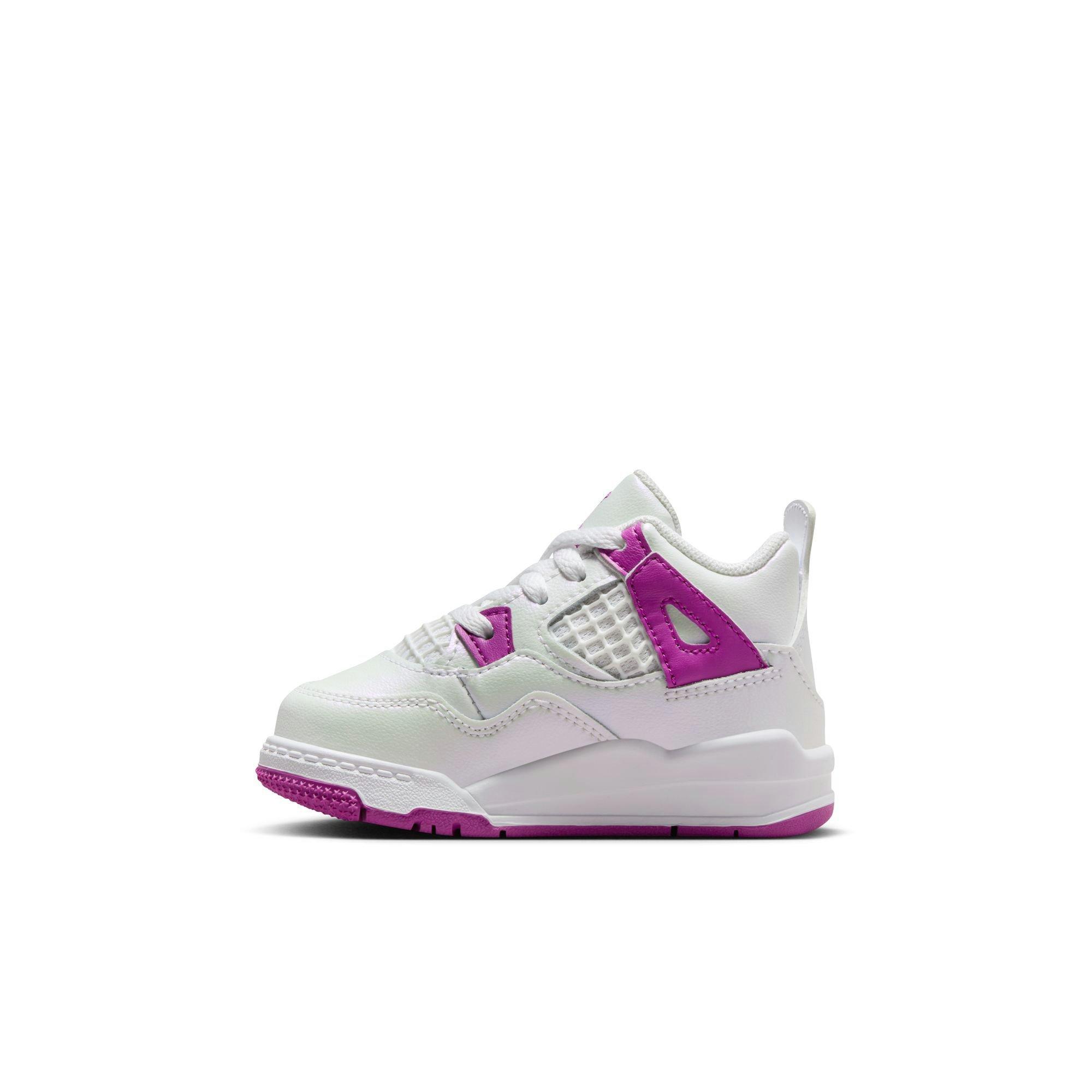 Jordan 4 Retro Toddler Girls' Hyper Violet Shoe