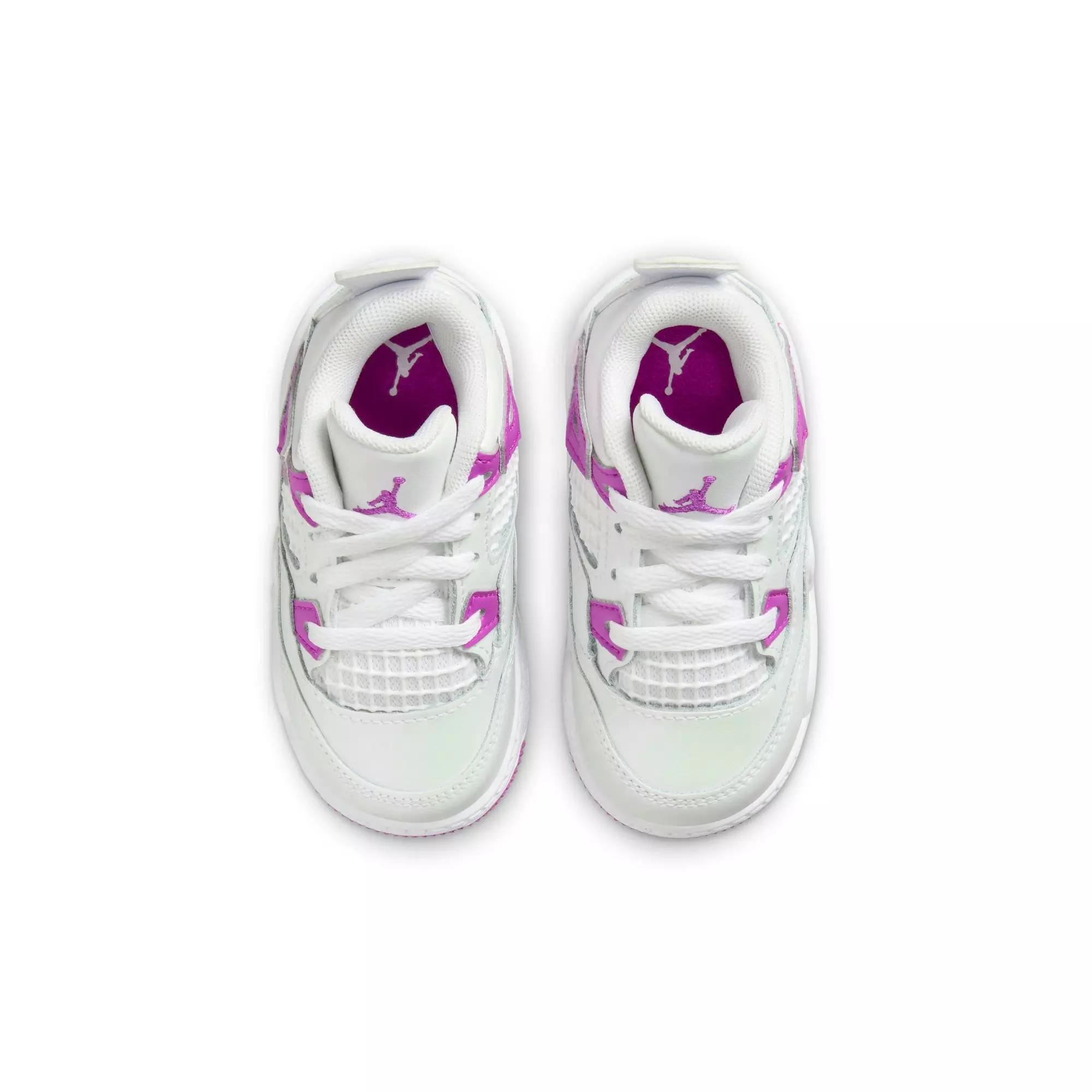 Jordan 4 Retro "Hyper Violet" Toddler Girls' Shoe - WHITE/HYPER VIOLET