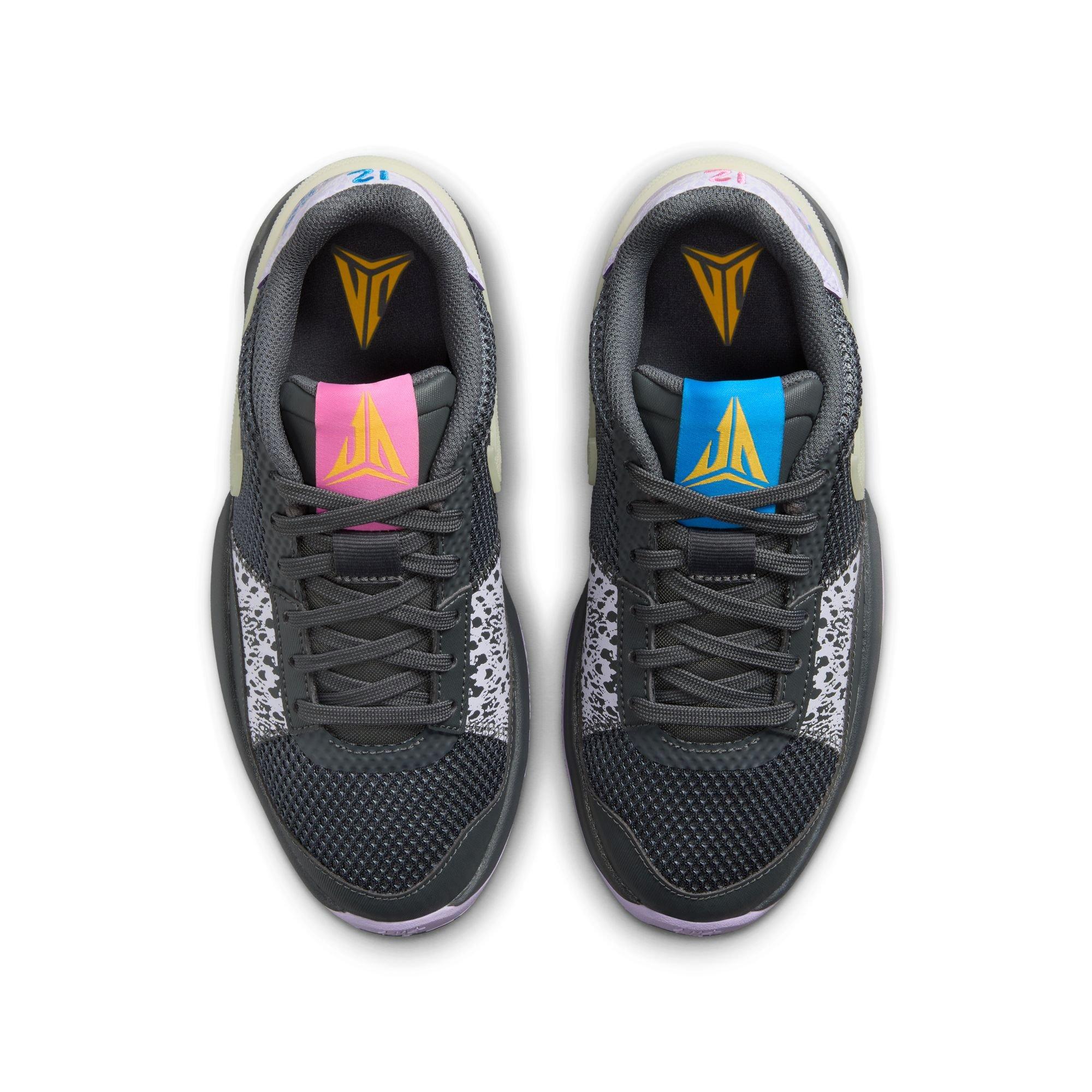 Nike Ja 1 "Night" Grade School Kids' Basketball Shoe - IRON GREY/LILAC BLOOM/PHOTO BLUE Thumbnail View 11