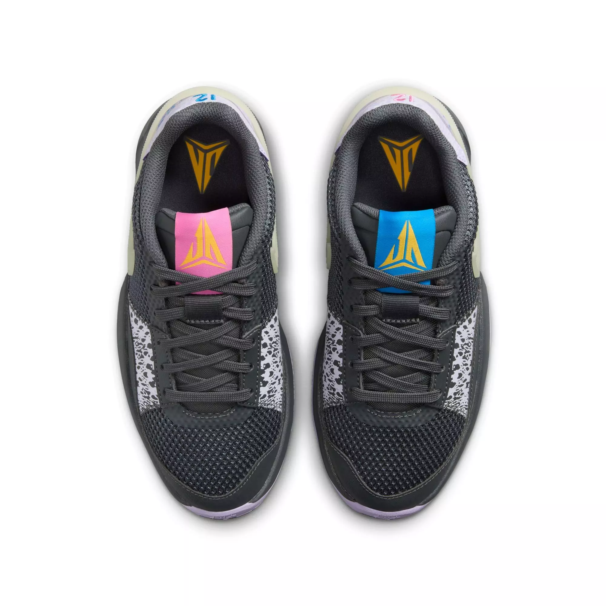 Nike Ja 1 "Night" Grade School Kids' Basketball Shoe - IRON GREY/LILAC BLOOM/PHOTO BLUE