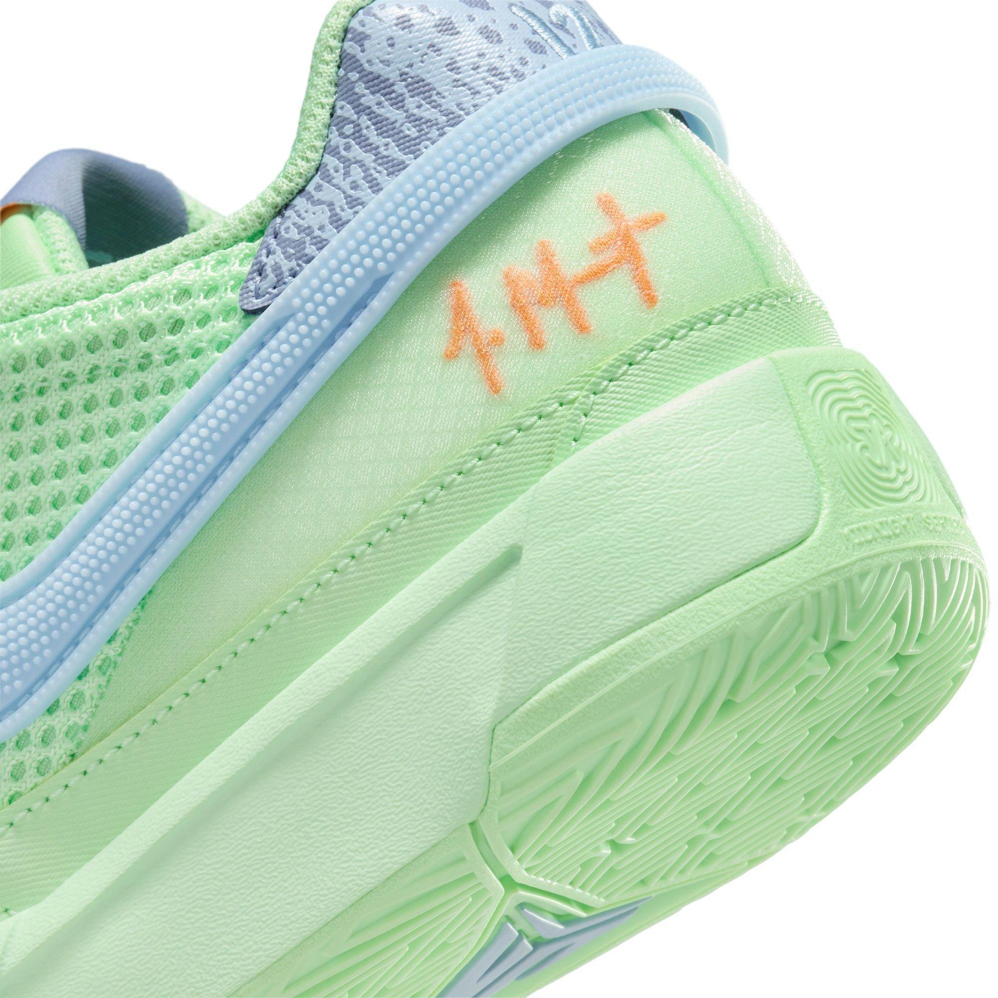 Nike Ja 1 "Bright Mandarin" Grade School Kids' Basketball Shoe - BRIGHT MANDARIN/WHITE/VAPOR GREEN Thumbnail View 5