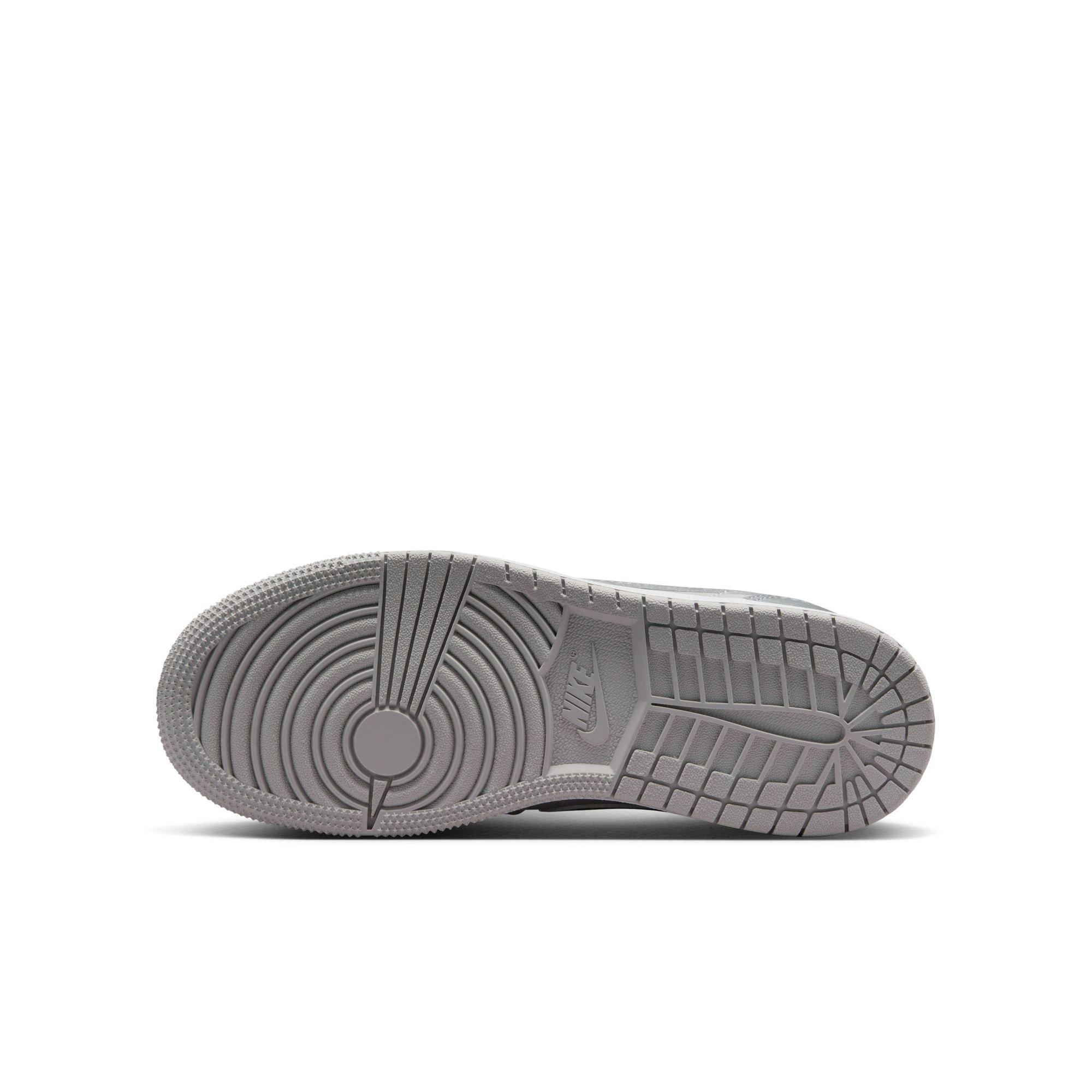 Jordan 1 Retro Low OG Grade School Kids' "Metallic Silver" Shoe