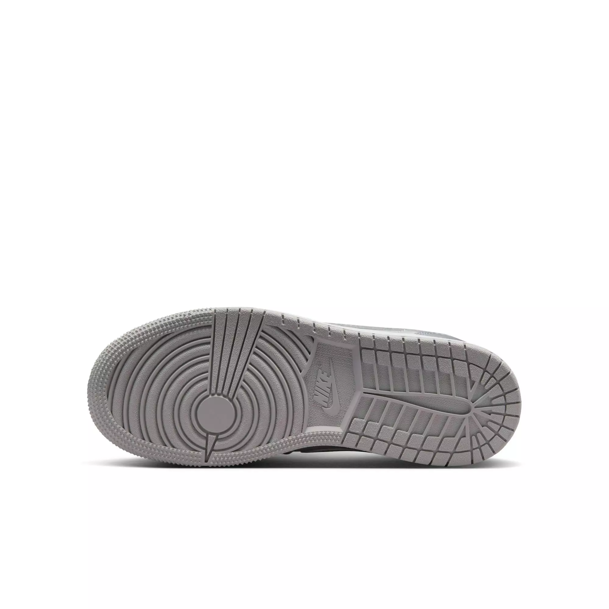 Jordan 1 Retro Low OG "Metallic Silver" Grade School Kids' Shoe - NEUTRAL GREY/METALLIC SILVER/WHITE