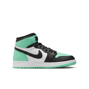 Jordan 1 Retro High OG "Green Glow" Grade School Kids' Shoe