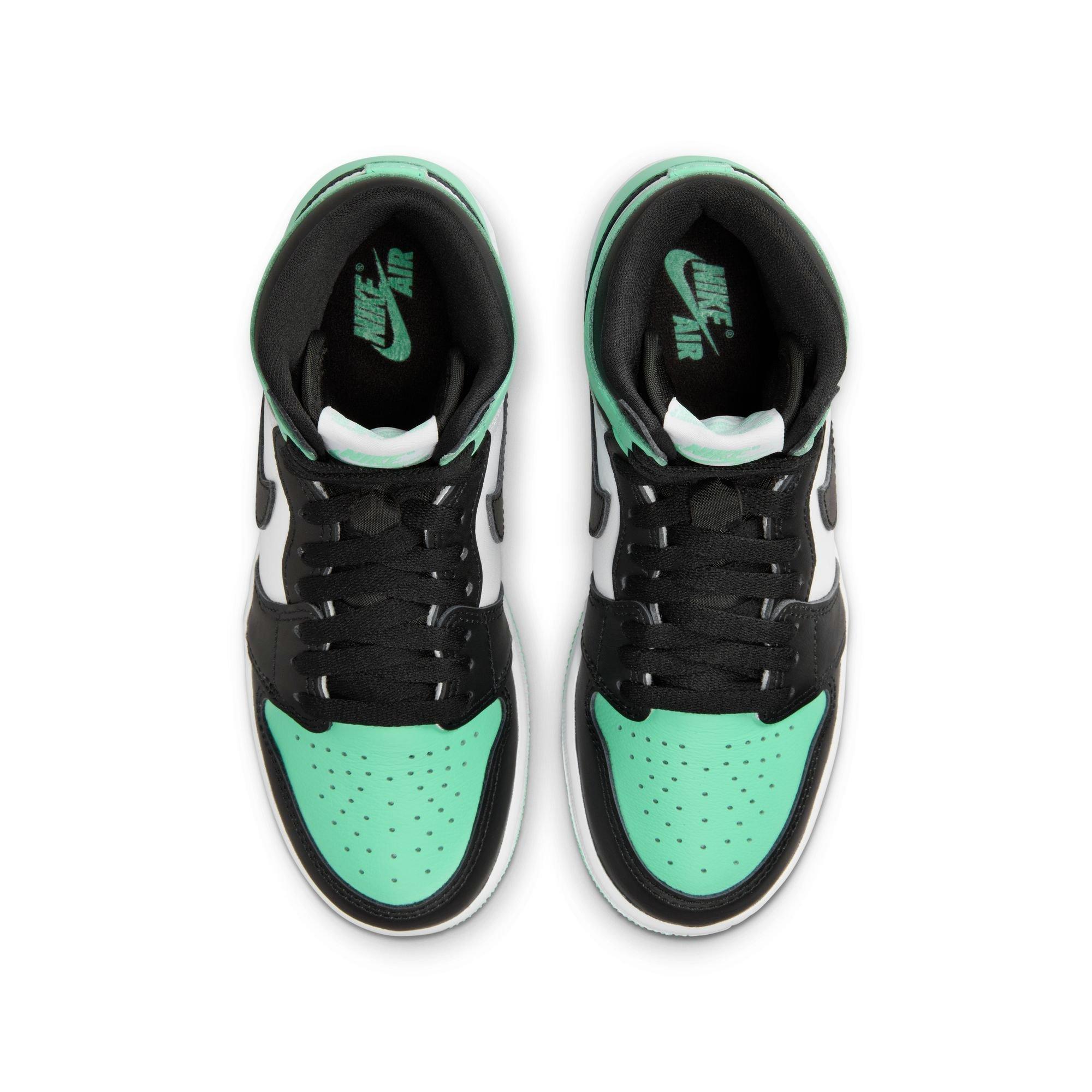 Jordan 1 Retro High OG Grade School Kids' "Green Glow" Shoe