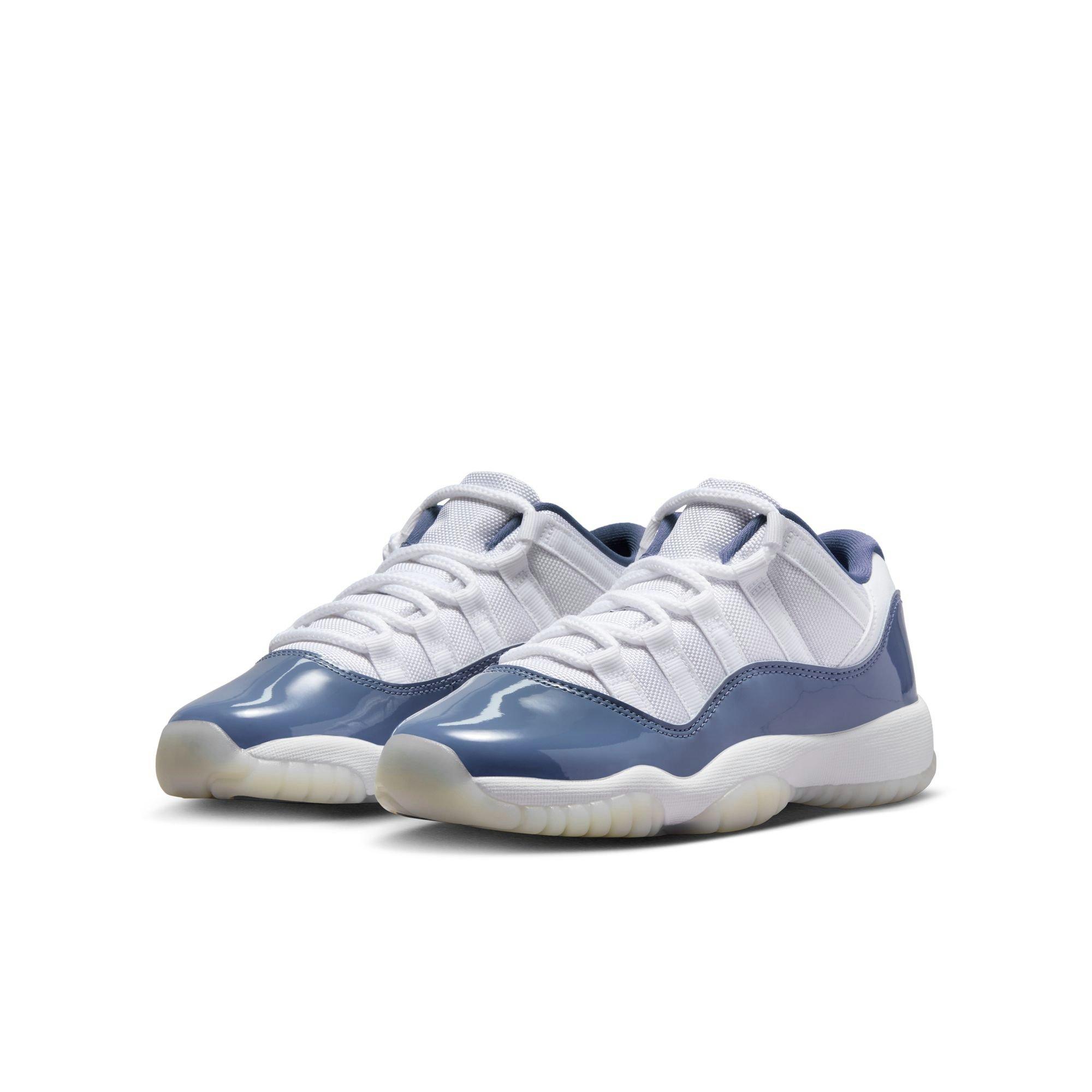 Jordan 11 Retro Low "Diffused Blue" Grade School Kids' Shoe